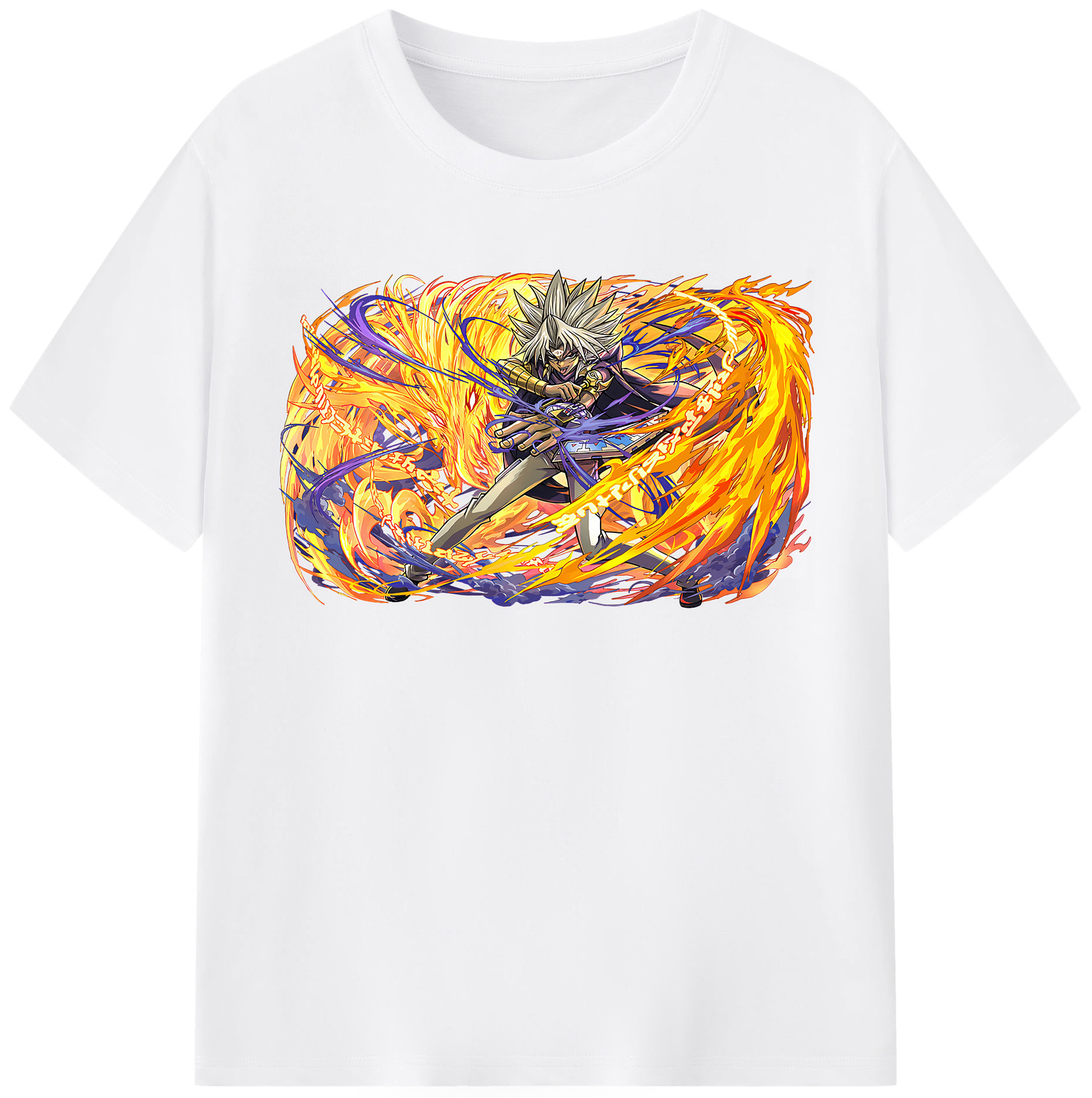 （画像用） 遊☆戯☆王 Yu-Gi-Oh! 綿100％半袖Tシャツ（フロントプリント）