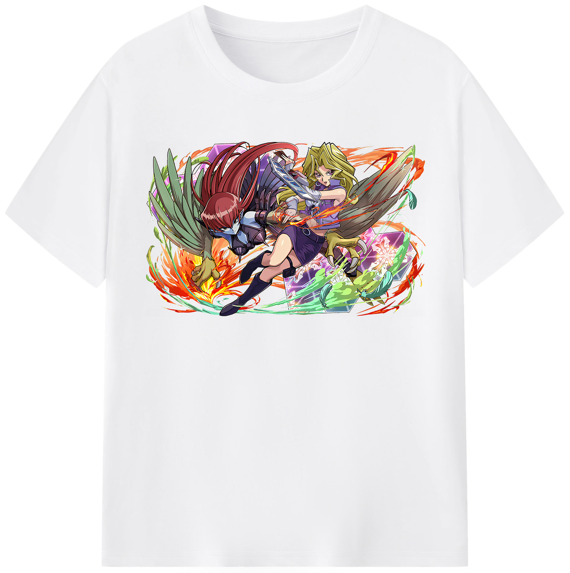 （画像用） 遊☆戯☆王 Yu-Gi-Oh! 綿100％半袖Tシャツ（フロントプリント）