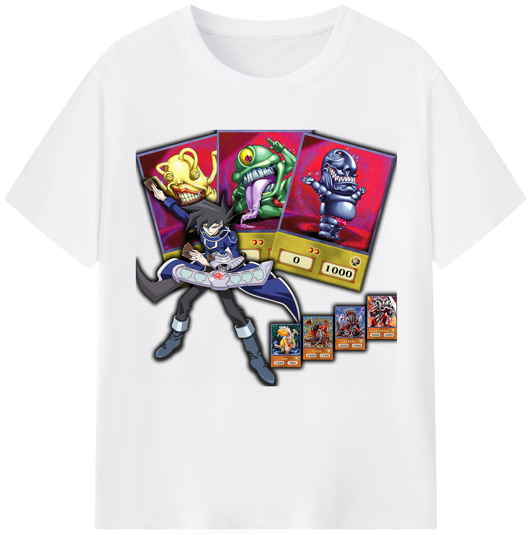 （画像用） 遊☆戯☆王 Yu-Gi-Oh! 綿100％半袖Tシャツ（フロントプリント）