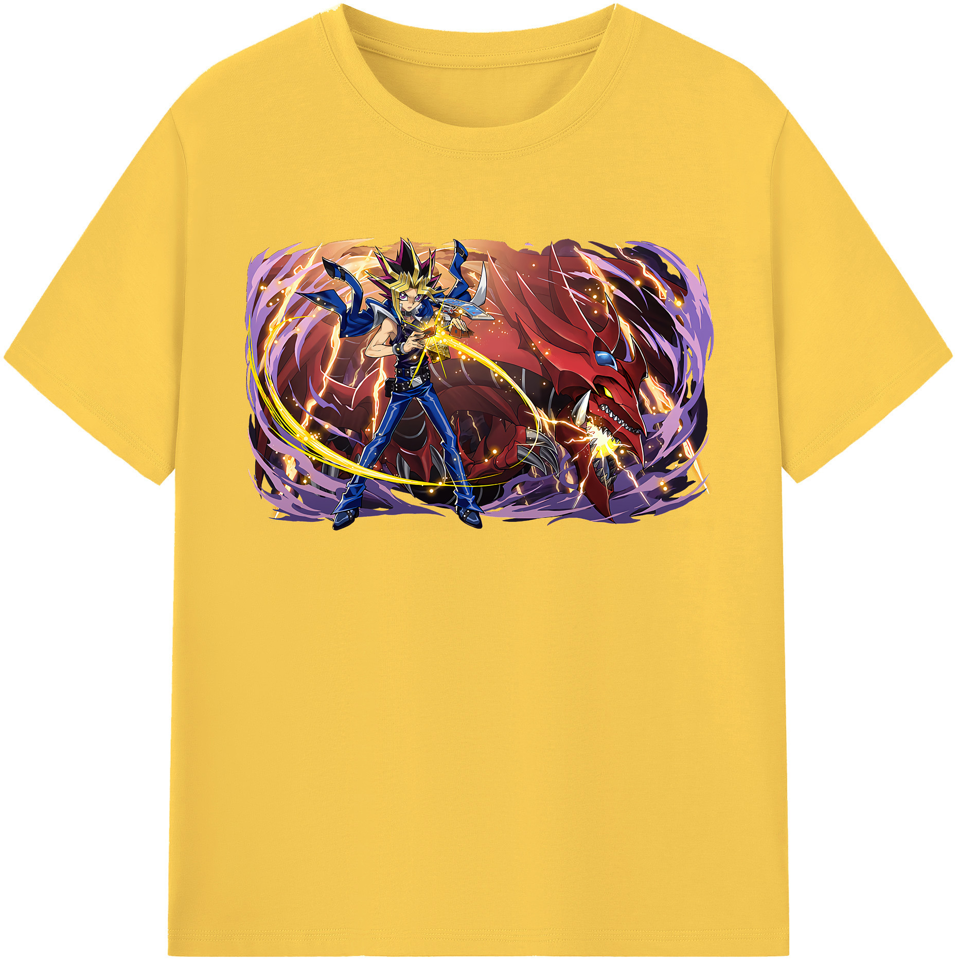 （画像用） 遊☆戯☆王 Yu-Gi-Oh! 綿100％半袖Tシャツ（フロントプリント）