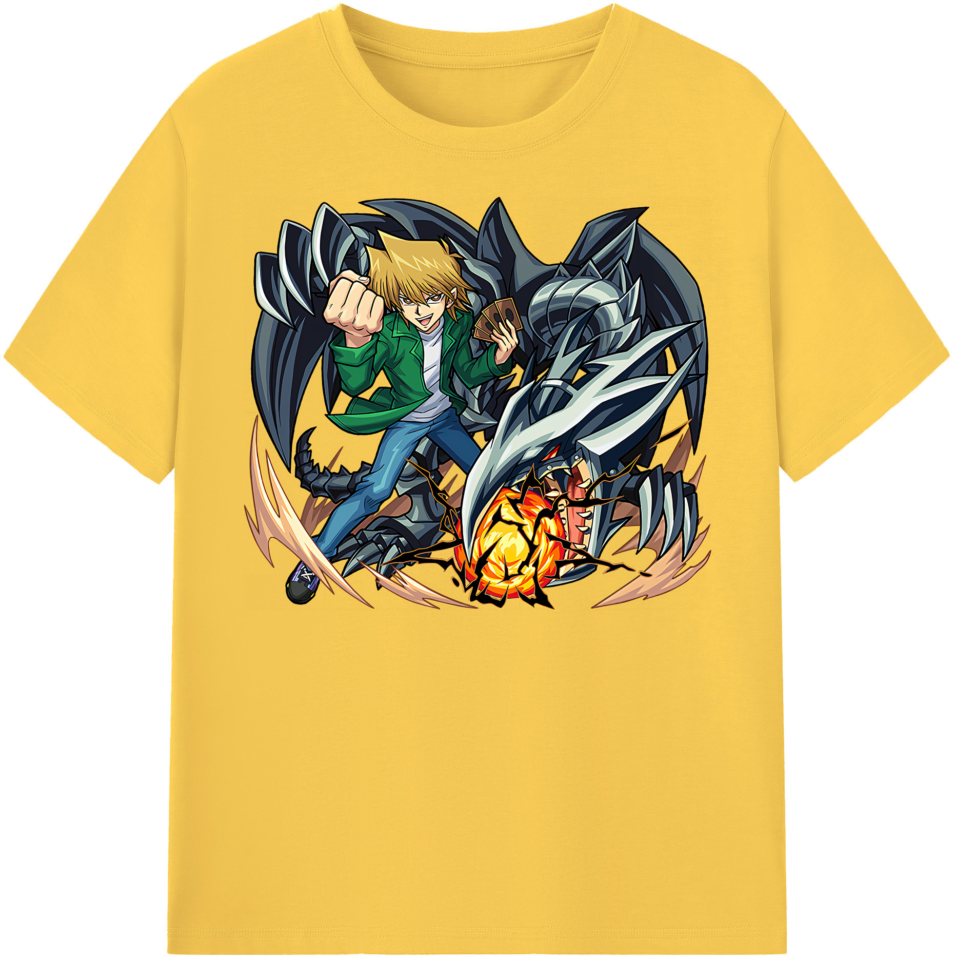 （画像用） 遊☆戯☆王 Yu-Gi-Oh! 綿100％半袖Tシャツ（フロントプリント）