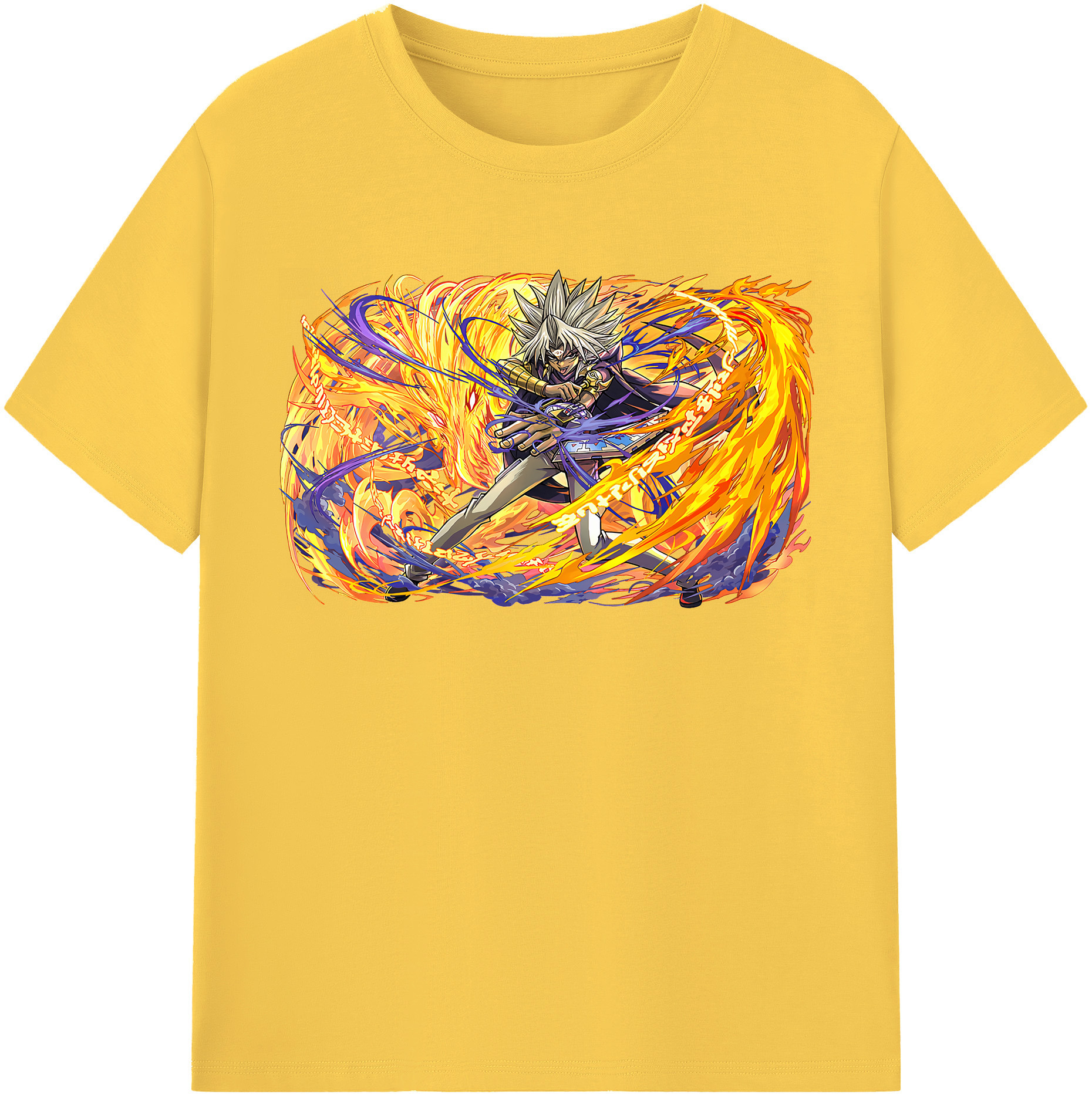（画像用） 遊☆戯☆王 Yu-Gi-Oh! 綿100％半袖Tシャツ（フロントプリント）
