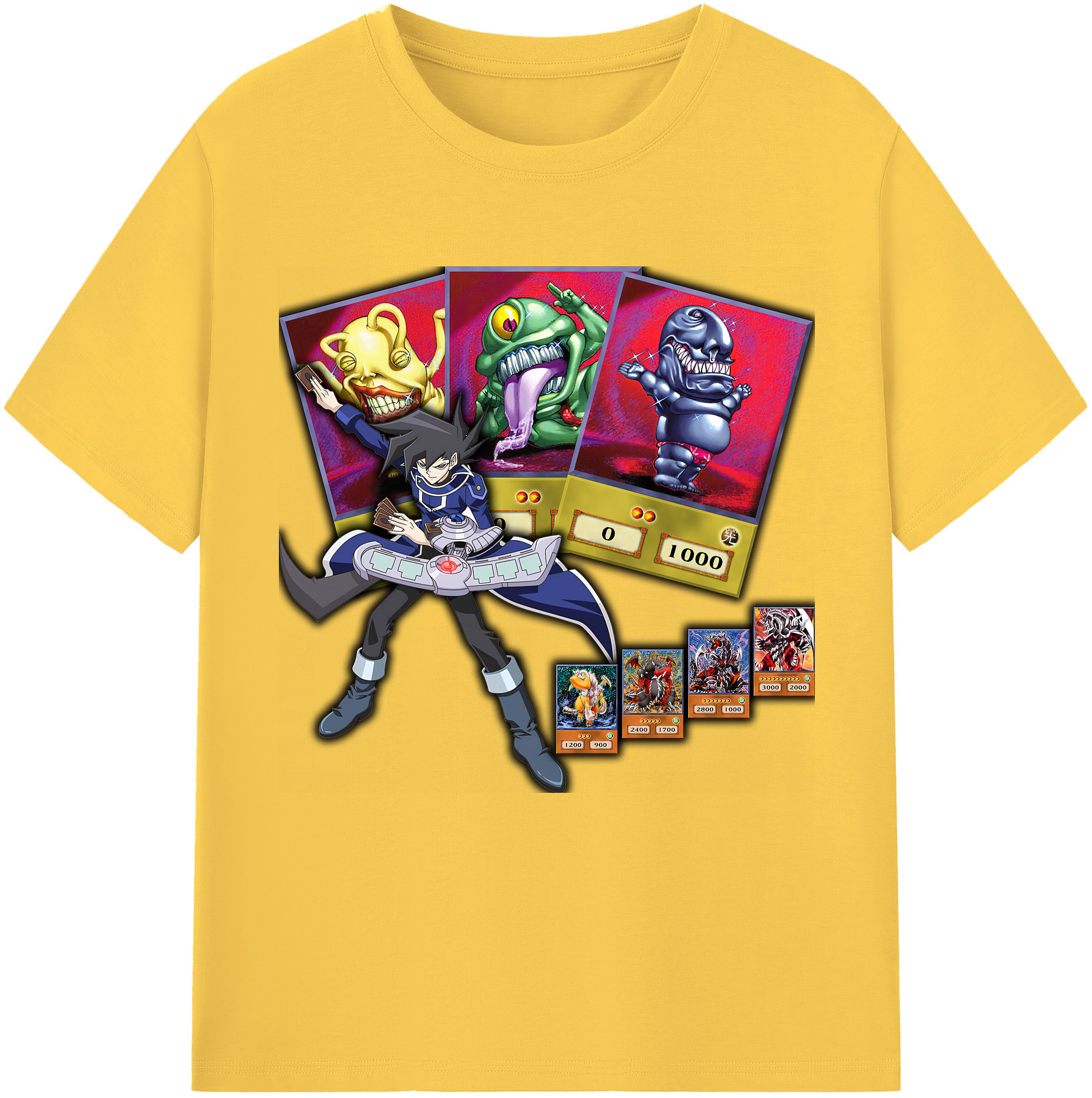 （画像用） 遊☆戯☆王 Yu-Gi-Oh! 綿100％半袖Tシャツ（フロントプリント）