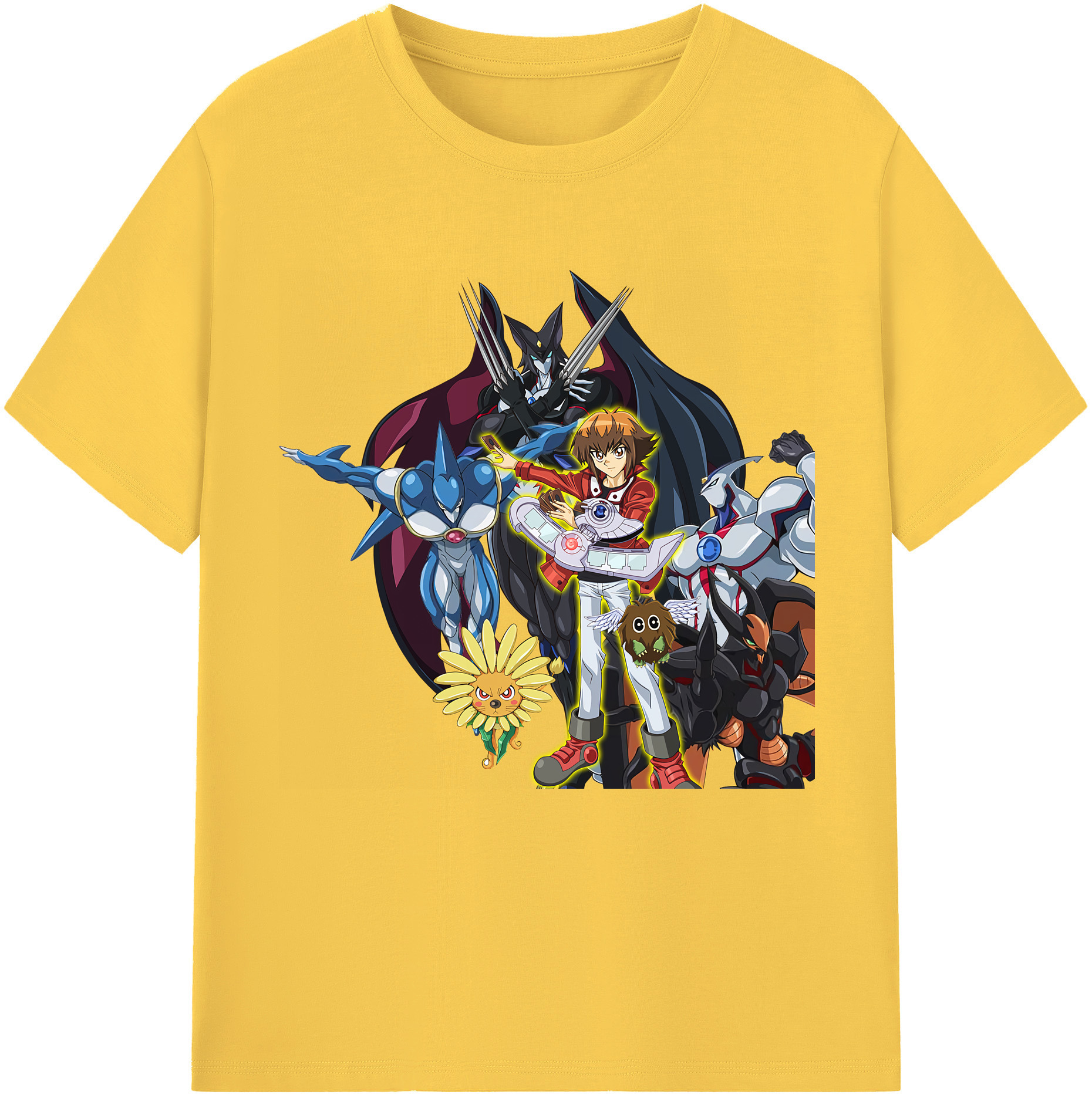 （画像用） 遊☆戯☆王 Yu-Gi-Oh! 綿100％半袖Tシャツ（フロントプリント）