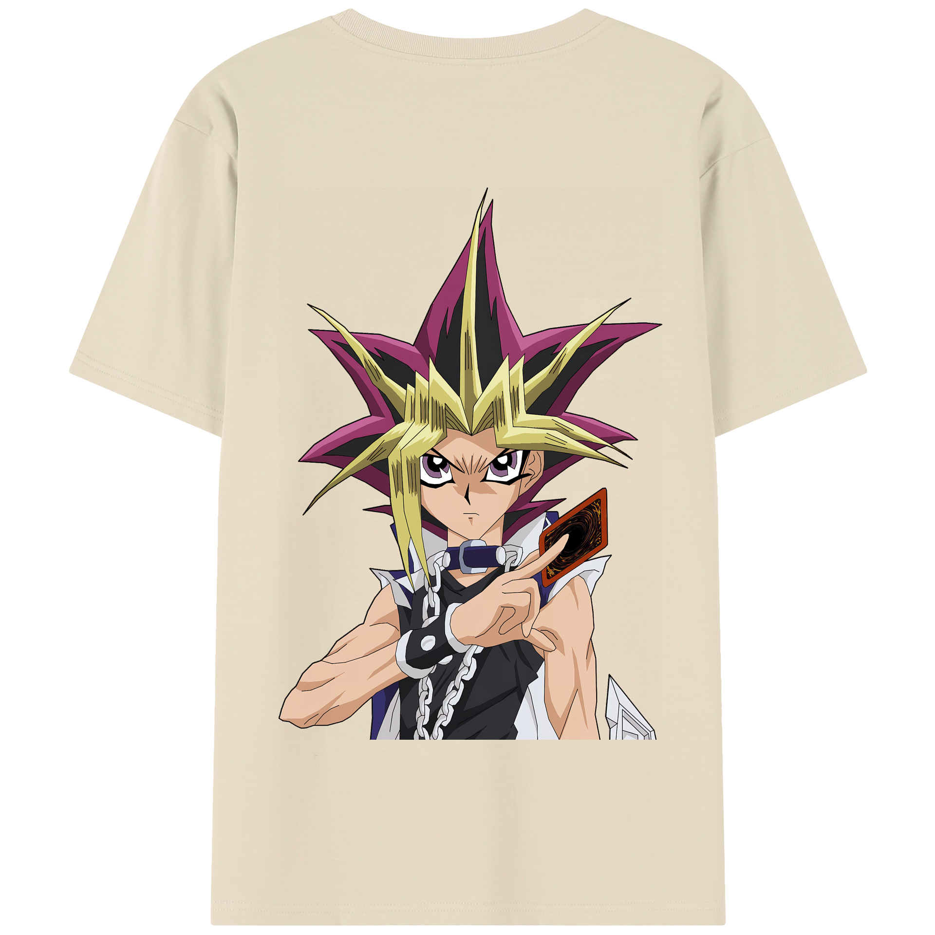 （画像用） 遊☆戯☆王 Yu-Gi-Oh! 綿100％半袖Tシャツ（背面プリント）