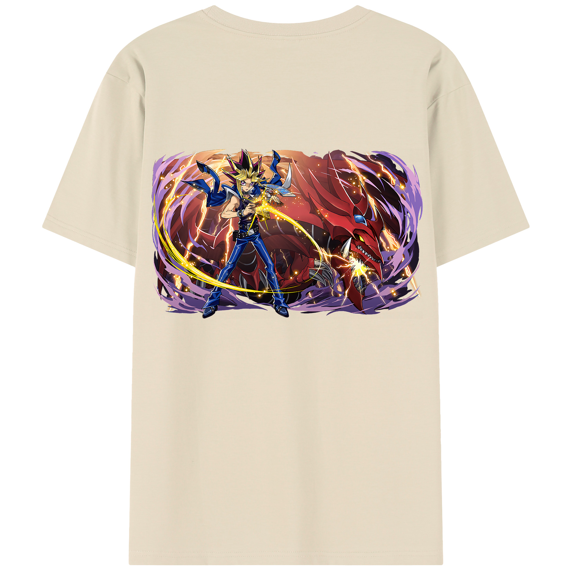 （画像用） 遊☆戯☆王 Yu-Gi-Oh! 綿100％半袖Tシャツ（背面プリント）