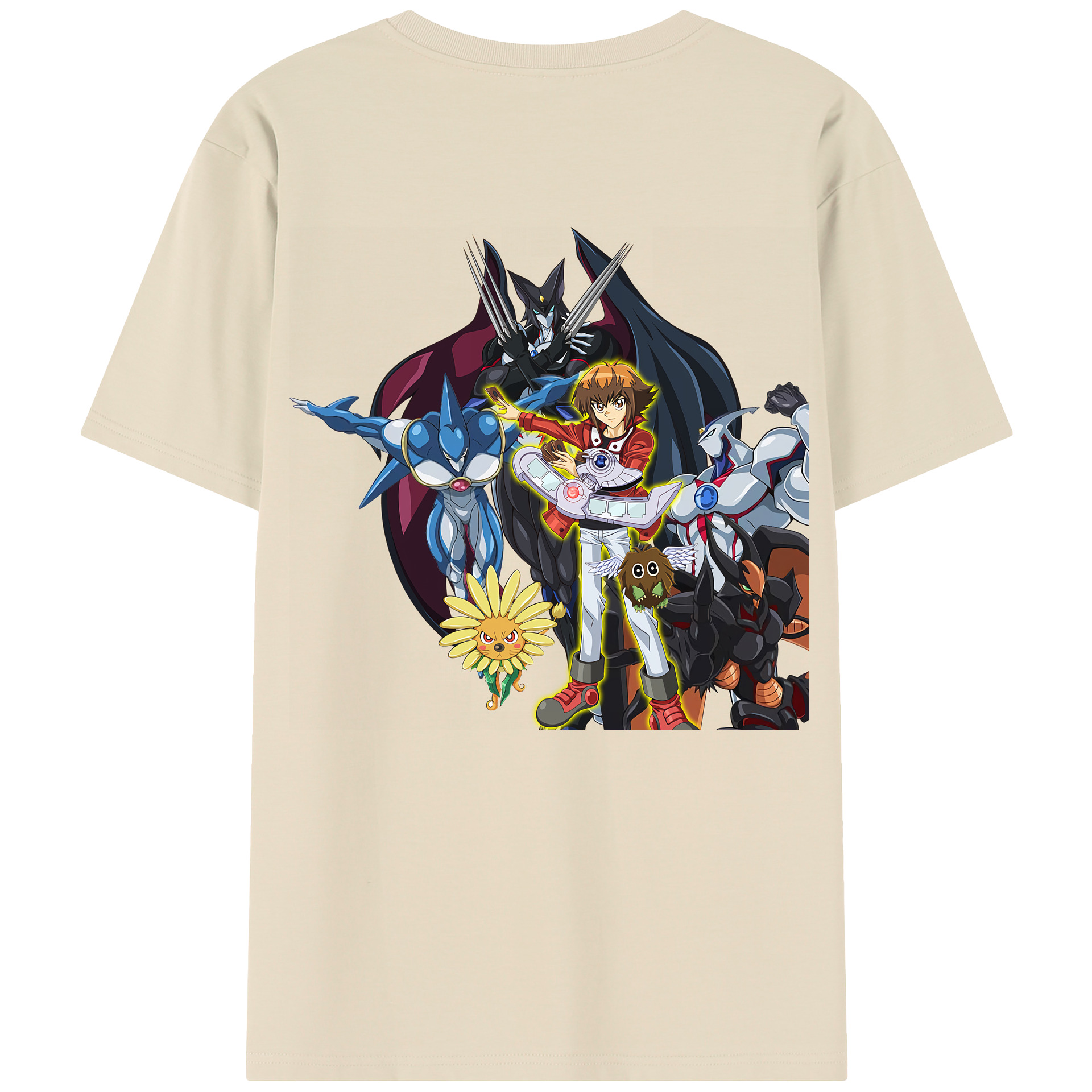（画像用） 遊☆戯☆王 Yu-Gi-Oh! 綿100％半袖Tシャツ（背面プリント）