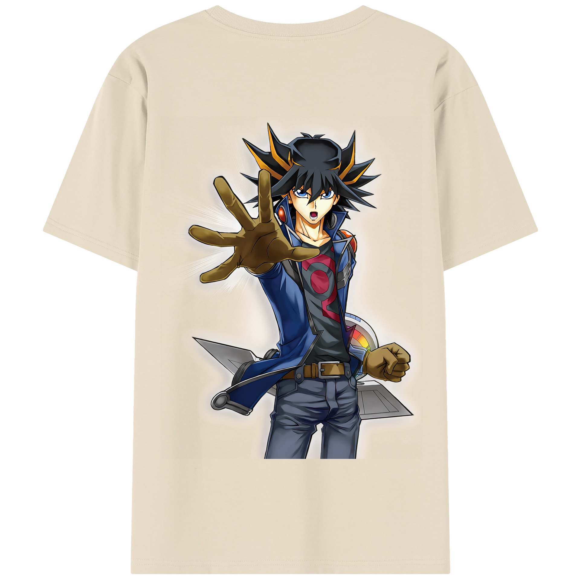 （画像用） 遊☆戯☆王 Yu-Gi-Oh! 綿100％半袖Tシャツ（背面プリント）