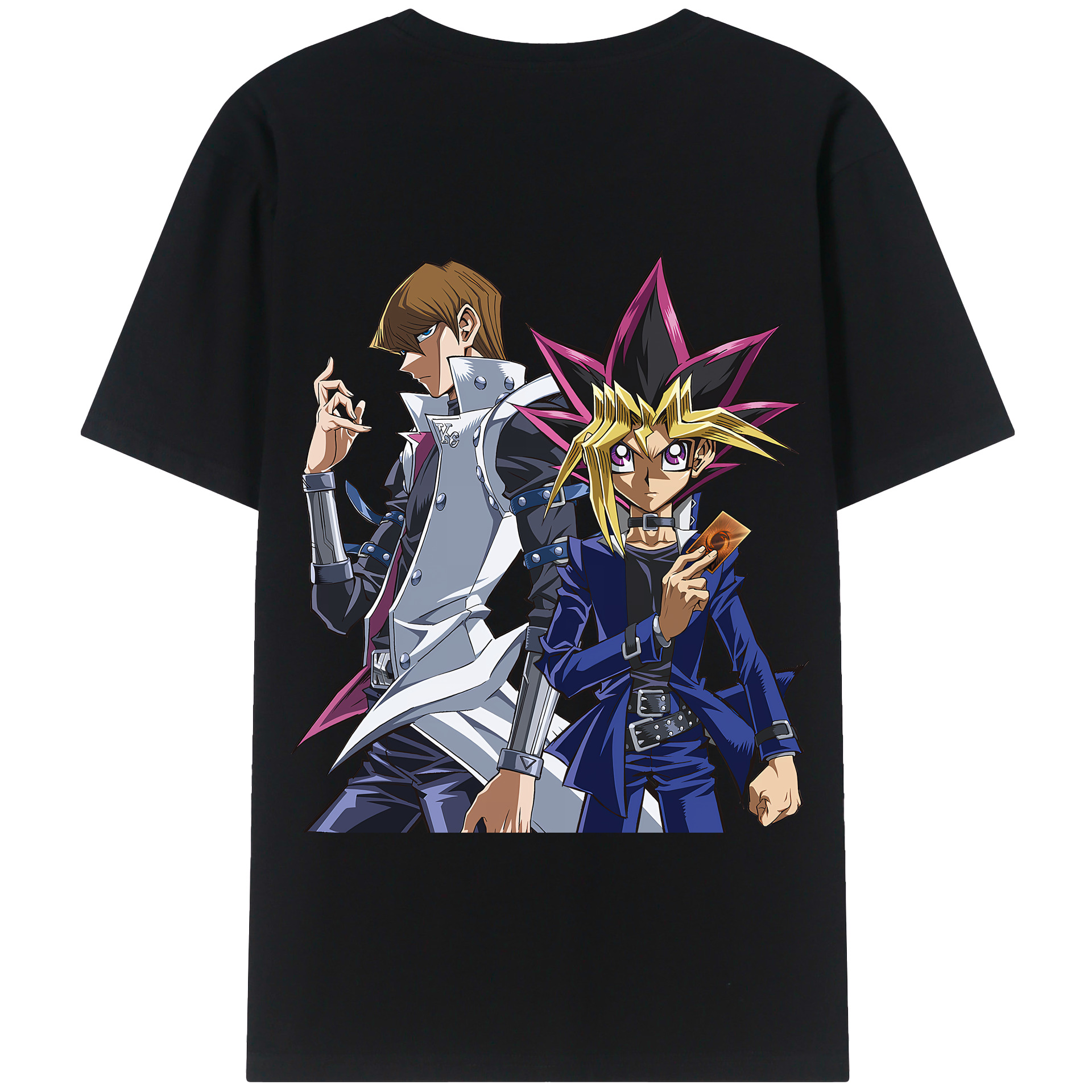 （画像用） 遊☆戯☆王 Yu-Gi-Oh! 綿100％半袖Tシャツ（背面プリント）