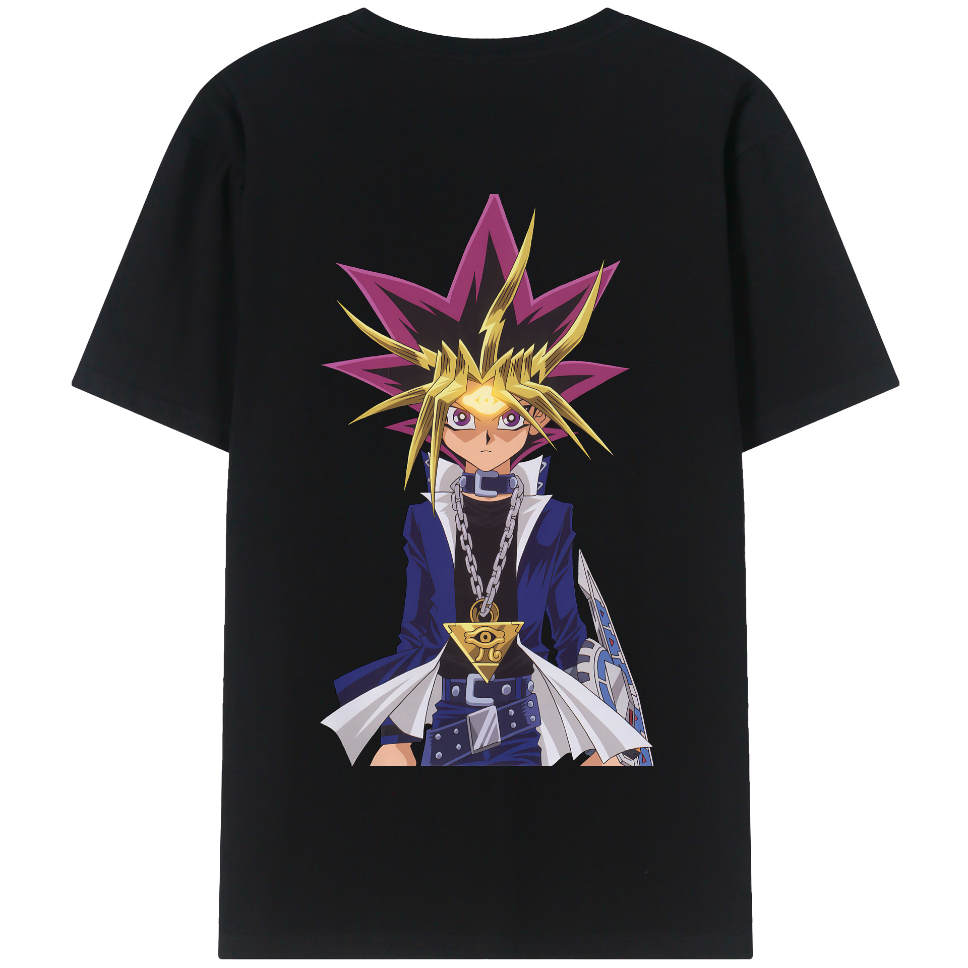 （画像用） 遊☆戯☆王 Yu-Gi-Oh! 綿100％半袖Tシャツ（背面プリント）