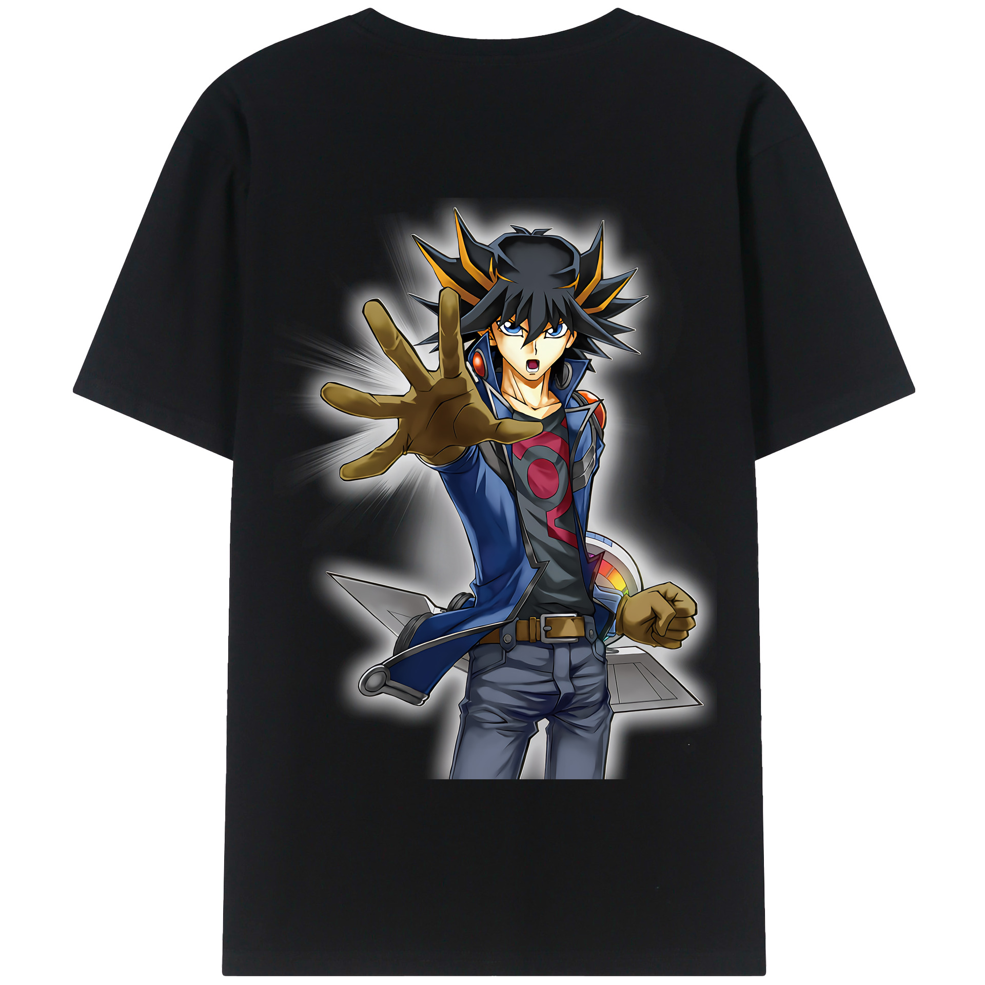 （画像用） 遊☆戯☆王 Yu-Gi-Oh! 綿100％半袖Tシャツ（背面プリント）