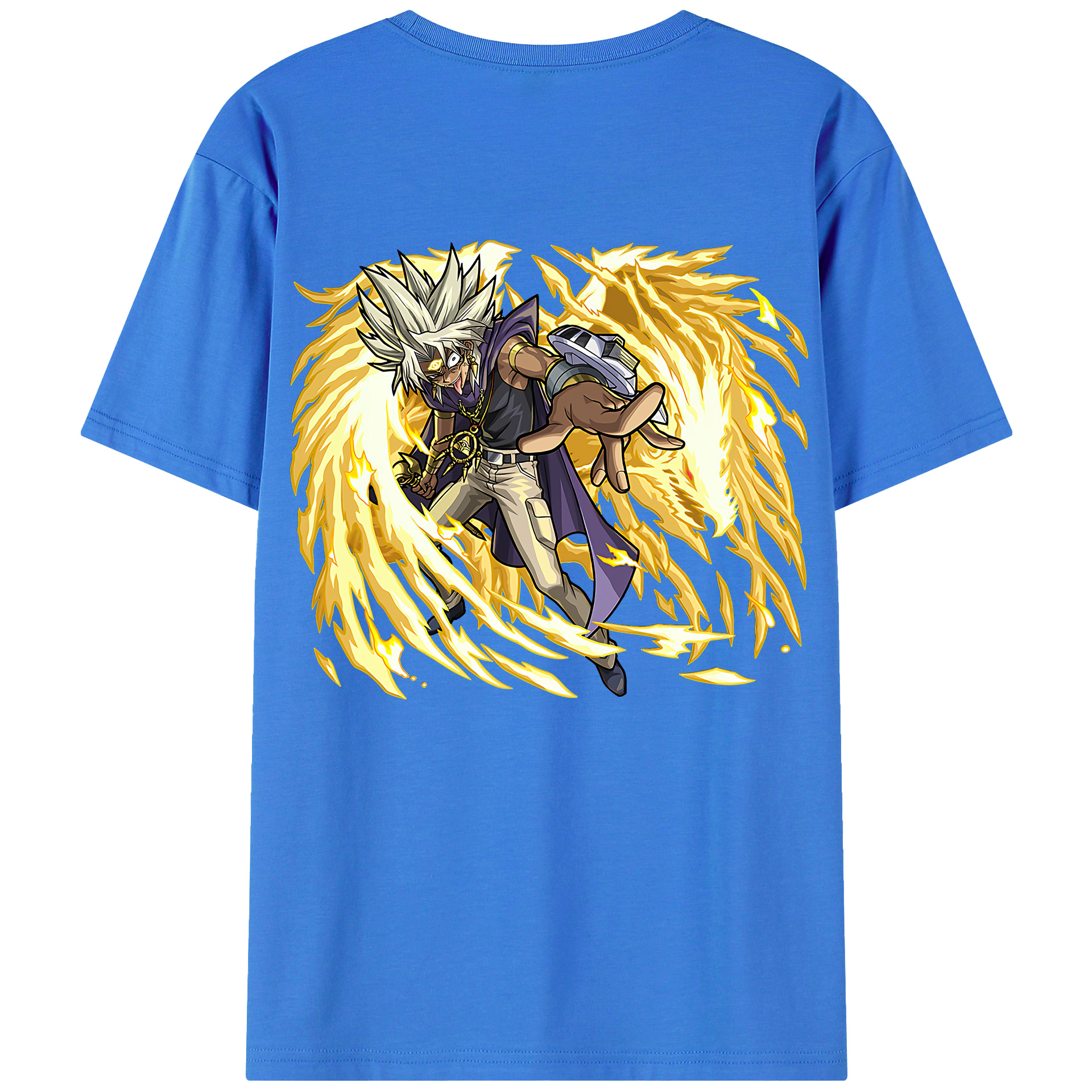 （画像用） 遊☆戯☆王 Yu-Gi-Oh! 綿100％半袖Tシャツ（背面プリント）