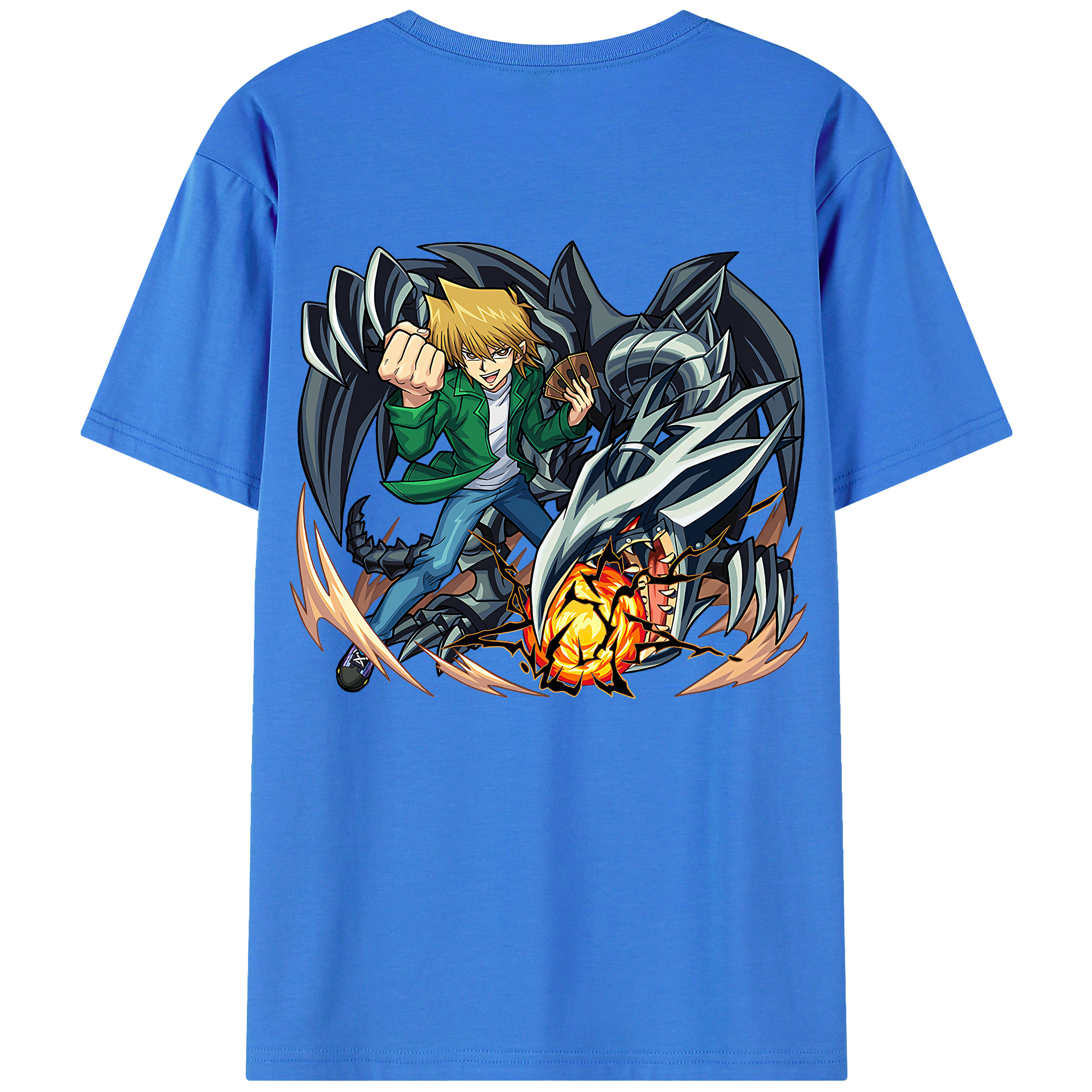 （画像用） 遊☆戯☆王 Yu-Gi-Oh! 綿100％半袖Tシャツ（背面プリント）