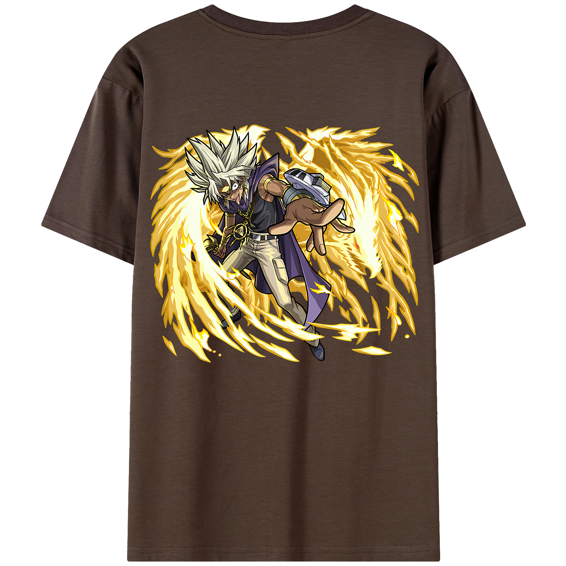 （画像用） 遊☆戯☆王 Yu-Gi-Oh! 綿100％半袖Tシャツ（背面プリント）