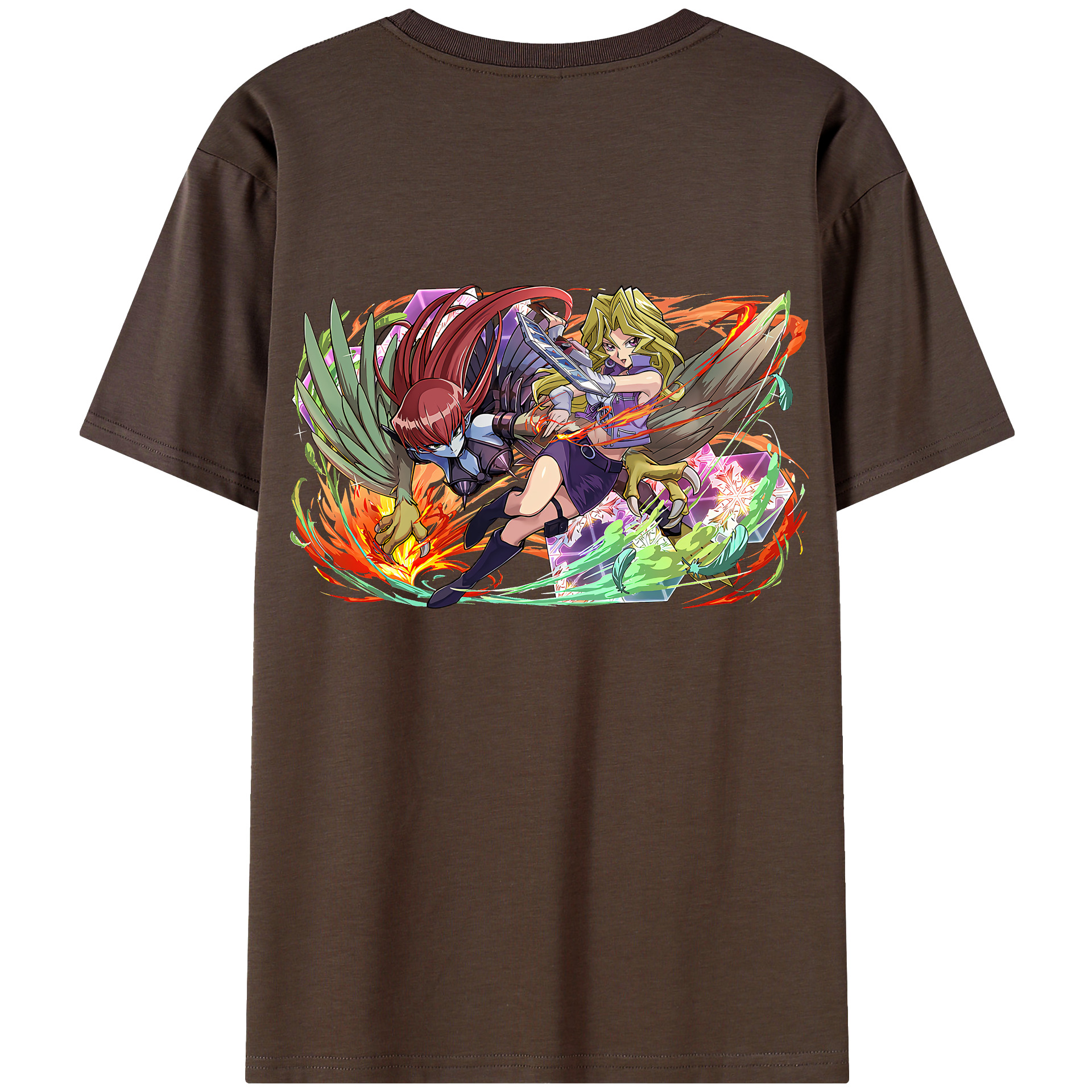 （画像用） 遊☆戯☆王 Yu-Gi-Oh! 綿100％半袖Tシャツ（背面プリント）