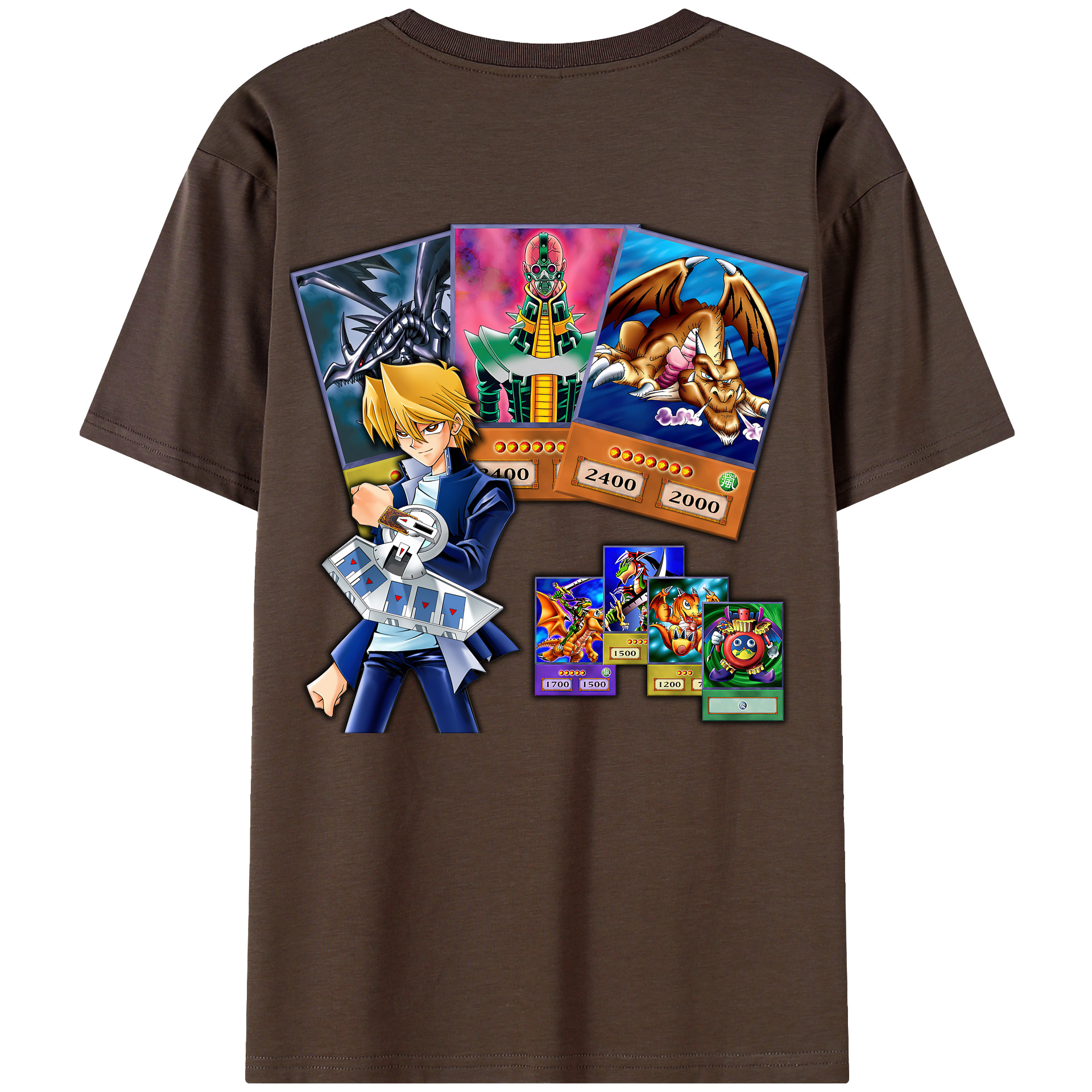 （画像用） 遊☆戯☆王 Yu-Gi-Oh! 綿100％半袖Tシャツ（背面プリント）