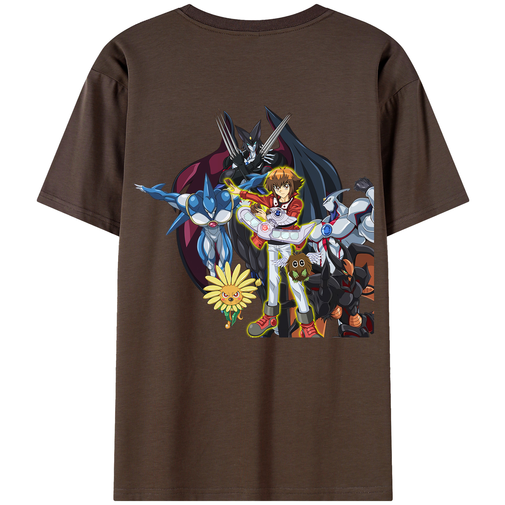 （画像用） 遊☆戯☆王 Yu-Gi-Oh! 綿100％半袖Tシャツ（背面プリント）