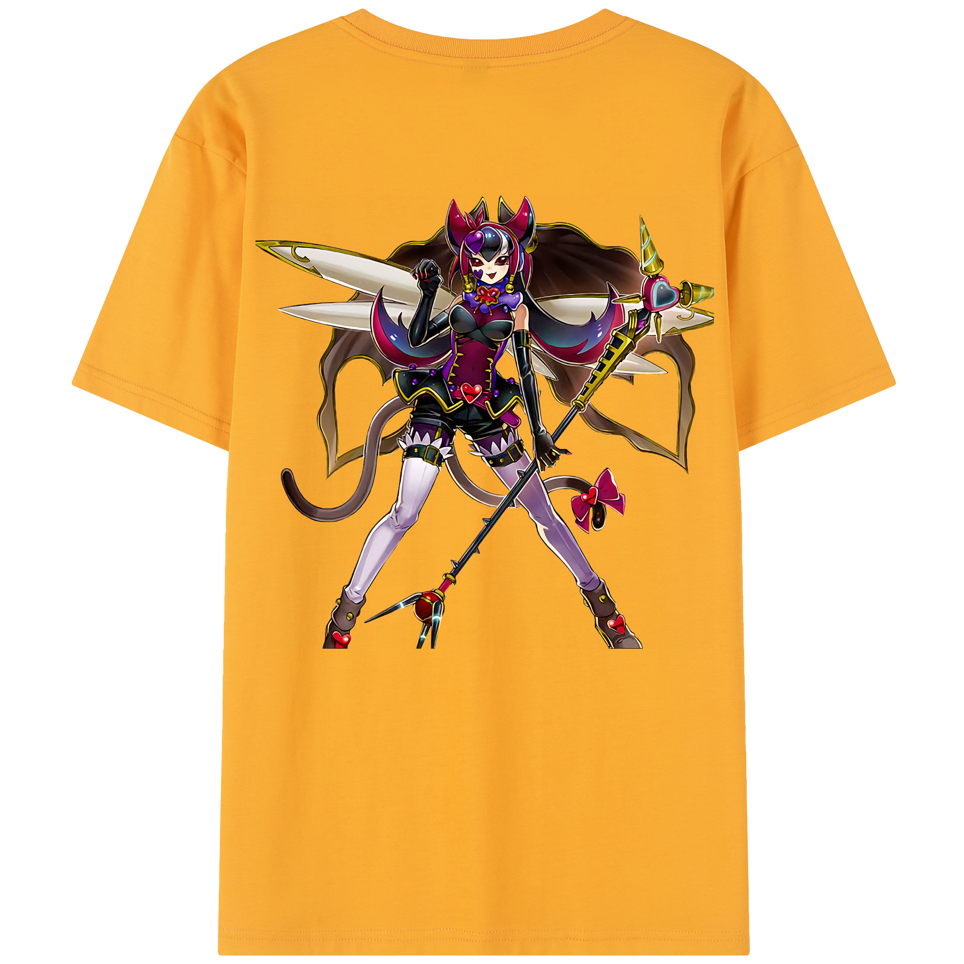 （画像用） 遊☆戯☆王 Yu-Gi-Oh! 綿100％半袖Tシャツ（背面プリント）