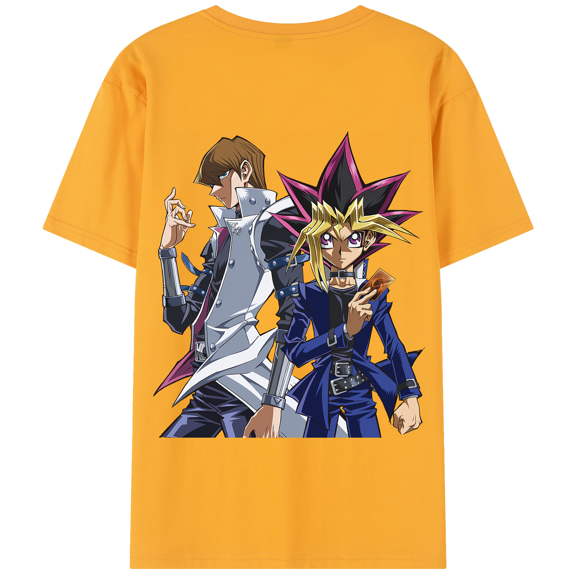 （画像用） 遊☆戯☆王 Yu-Gi-Oh! 綿100％半袖Tシャツ（背面プリント）