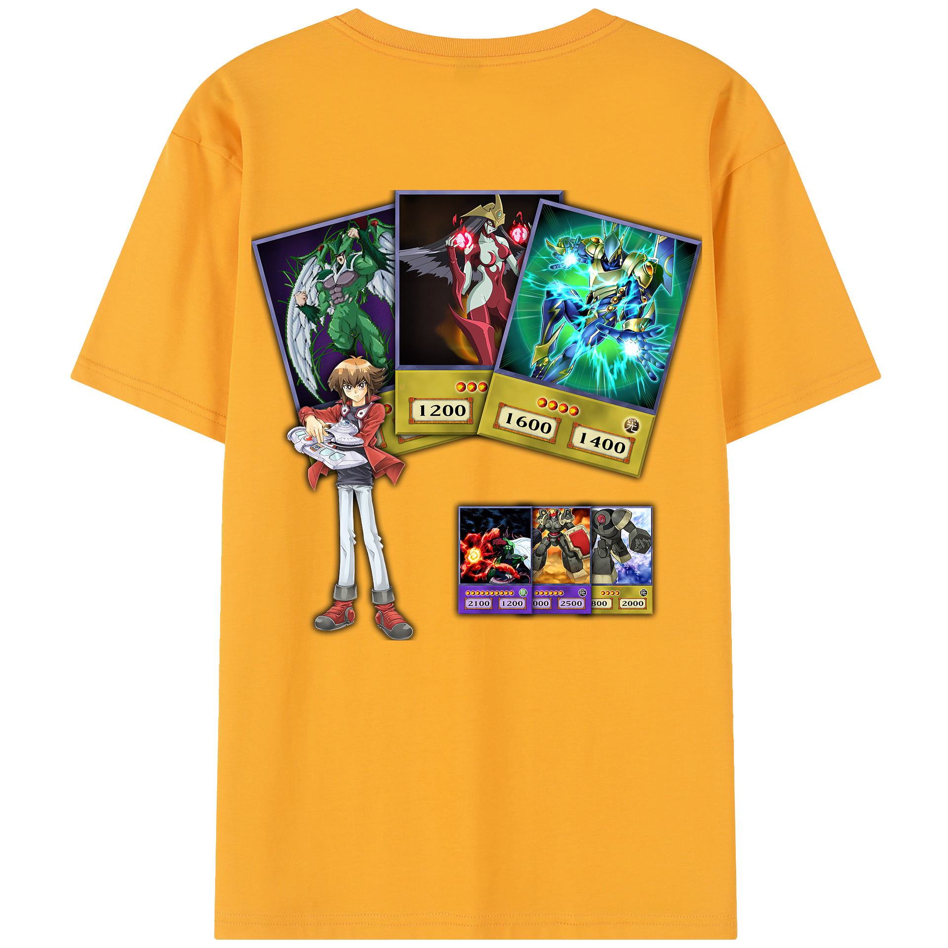 （画像用） 遊☆戯☆王 Yu-Gi-Oh! 綿100％半袖Tシャツ（背面プリント）
