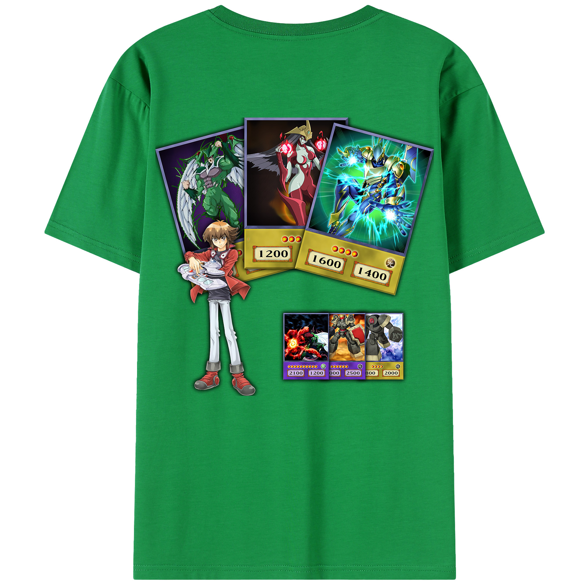（画像用） 遊☆戯☆王 Yu-Gi-Oh! 綿100％半袖Tシャツ（背面プリント）