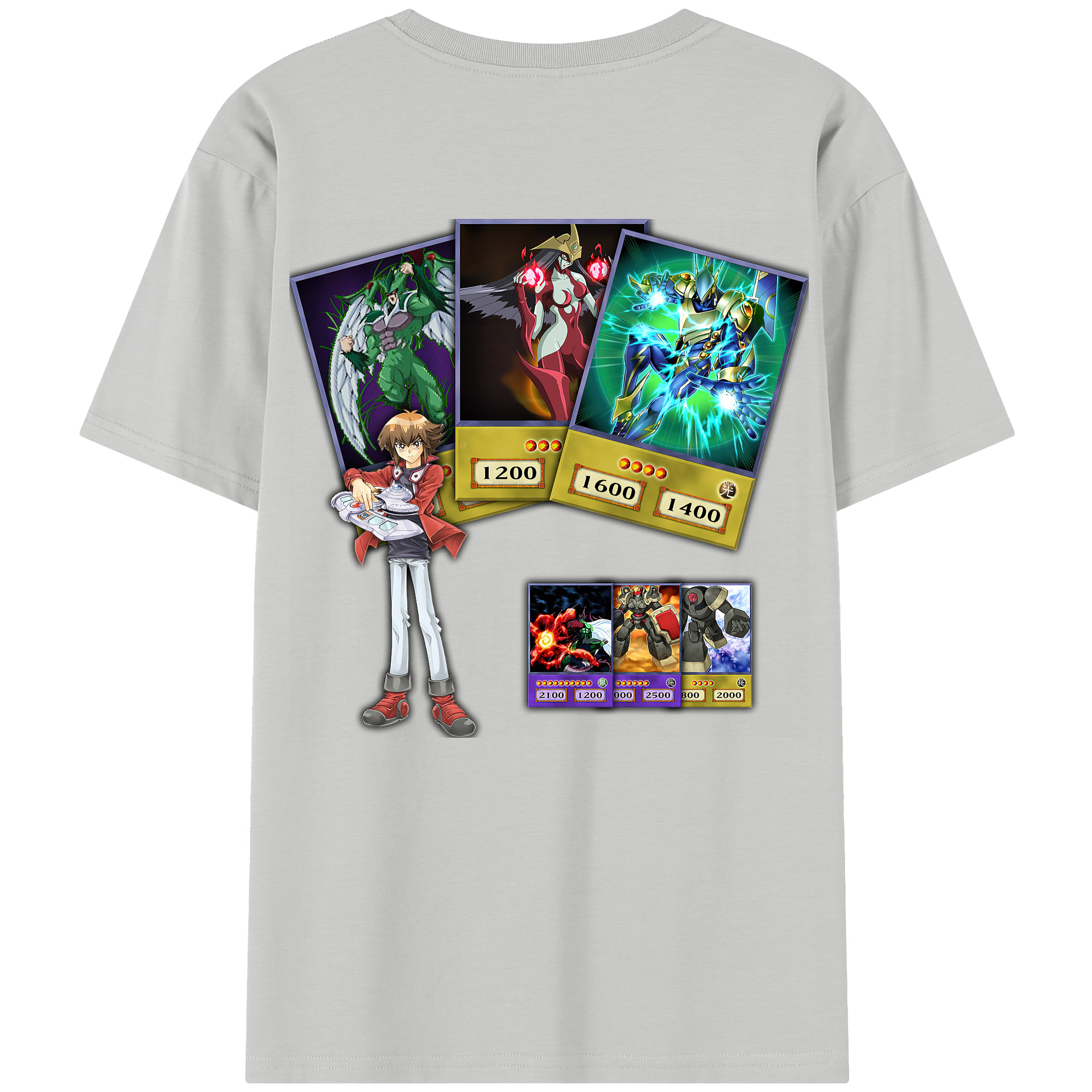 （画像用） 遊☆戯☆王 Yu-Gi-Oh! 綿100％半袖Tシャツ（背面プリント）