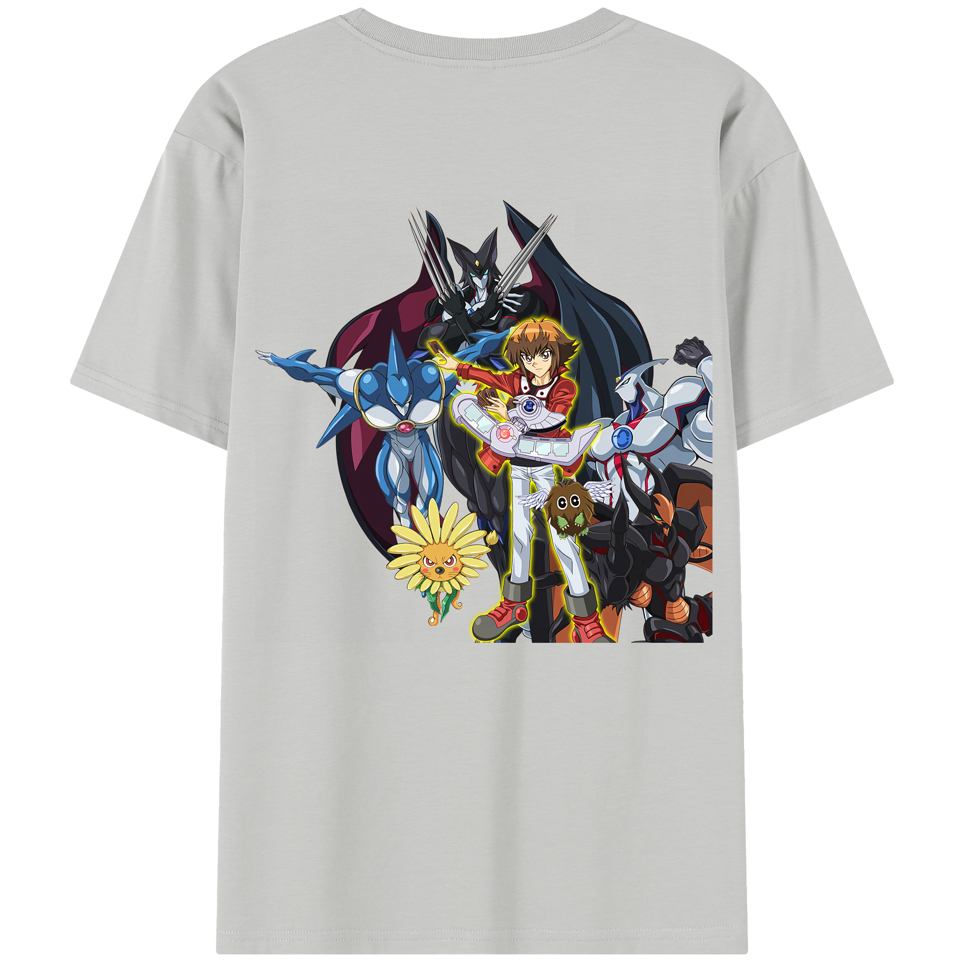 （画像用） 遊☆戯☆王 Yu-Gi-Oh! 綿100％半袖Tシャツ（背面プリント）