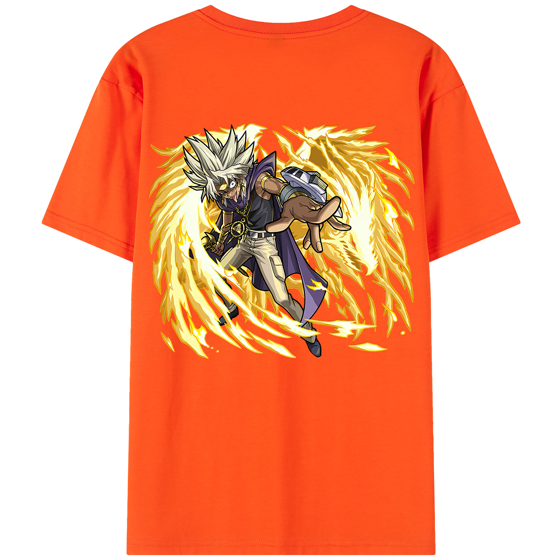 （画像用） 遊☆戯☆王 Yu-Gi-Oh! 綿100％半袖Tシャツ（背面プリント）