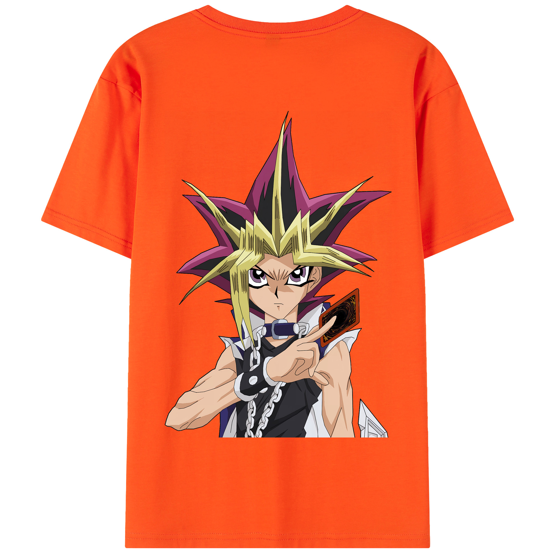 （画像用） 遊☆戯☆王 Yu-Gi-Oh! 綿100％半袖Tシャツ（背面プリント）
