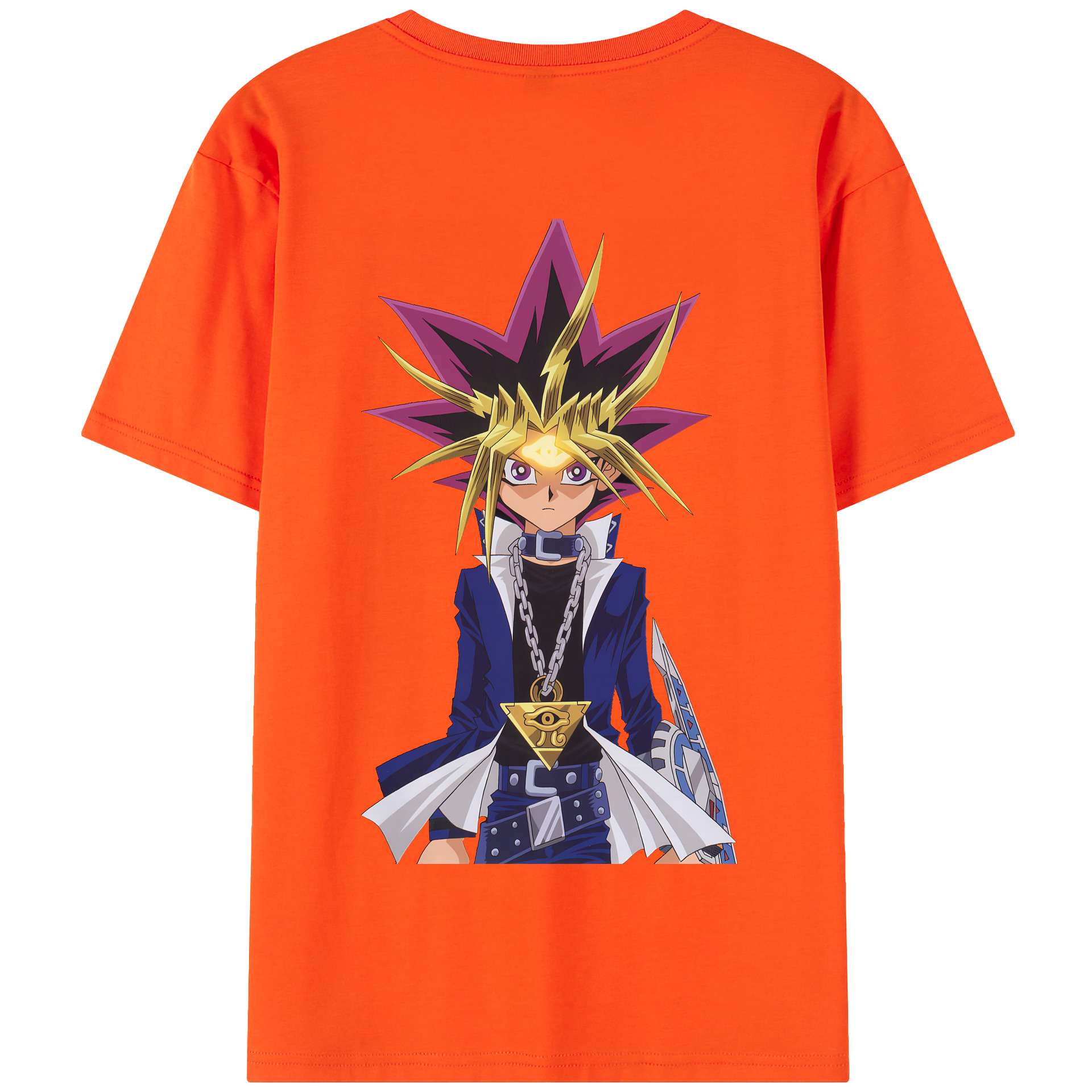 （画像用） 遊☆戯☆王 Yu-Gi-Oh! 綿100％半袖Tシャツ（背面プリント）