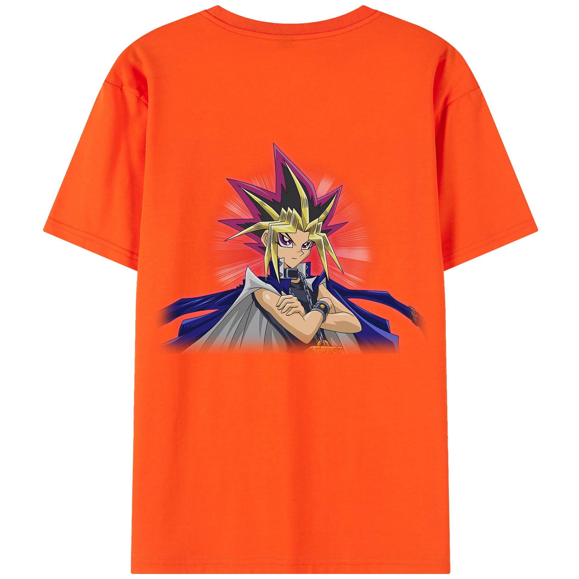 （画像用） 遊☆戯☆王 Yu-Gi-Oh! 綿100％半袖Tシャツ（背面プリント）