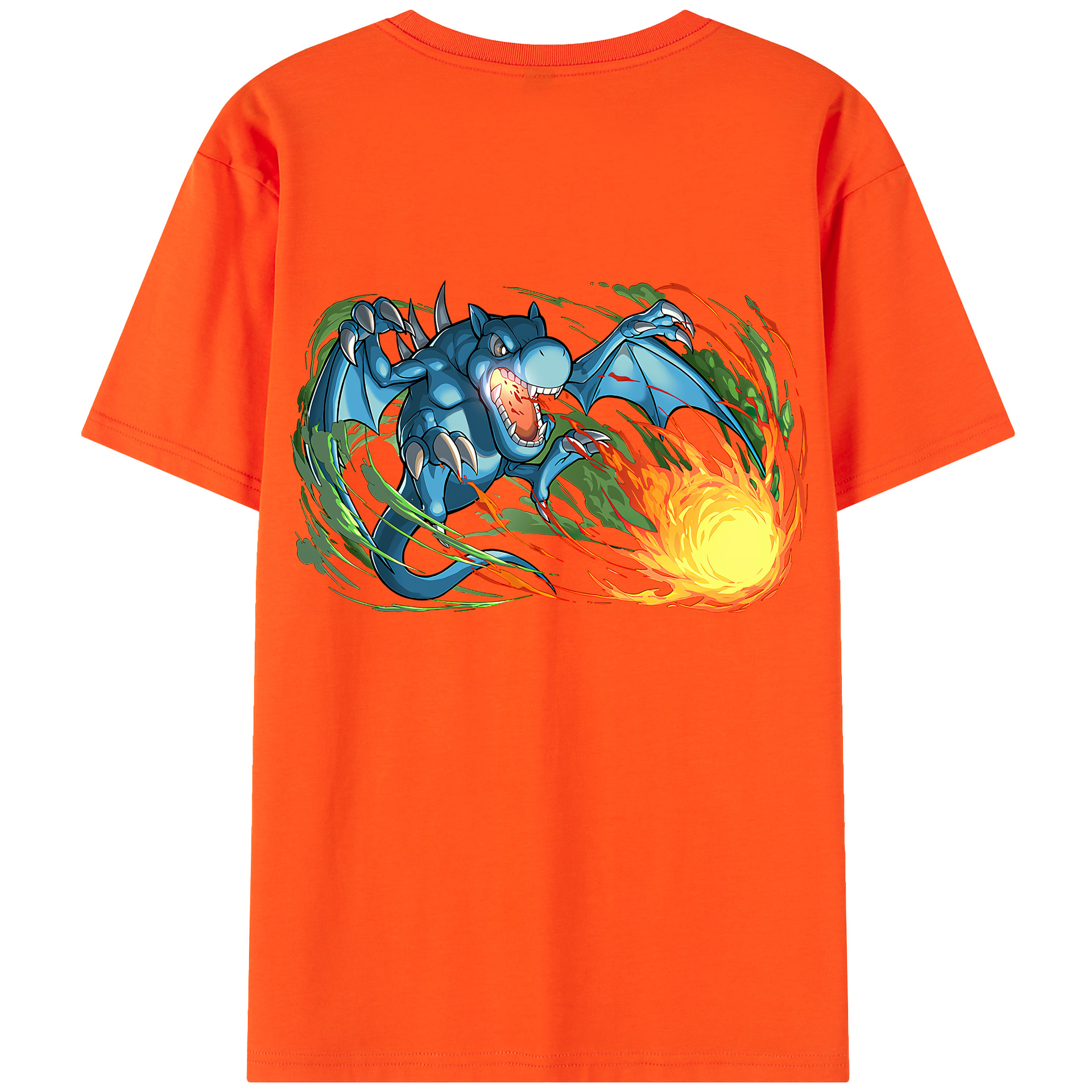 （画像用） 遊☆戯☆王 Yu-Gi-Oh! 綿100％半袖Tシャツ（背面プリント）