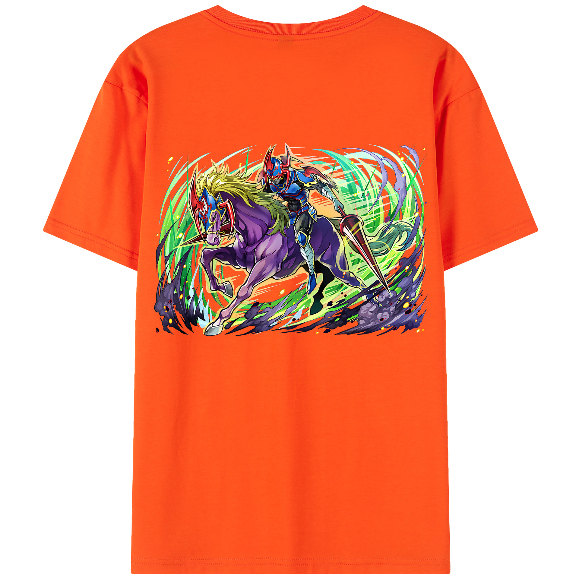 （画像用） 遊☆戯☆王 Yu-Gi-Oh! 綿100％半袖Tシャツ（背面プリント）