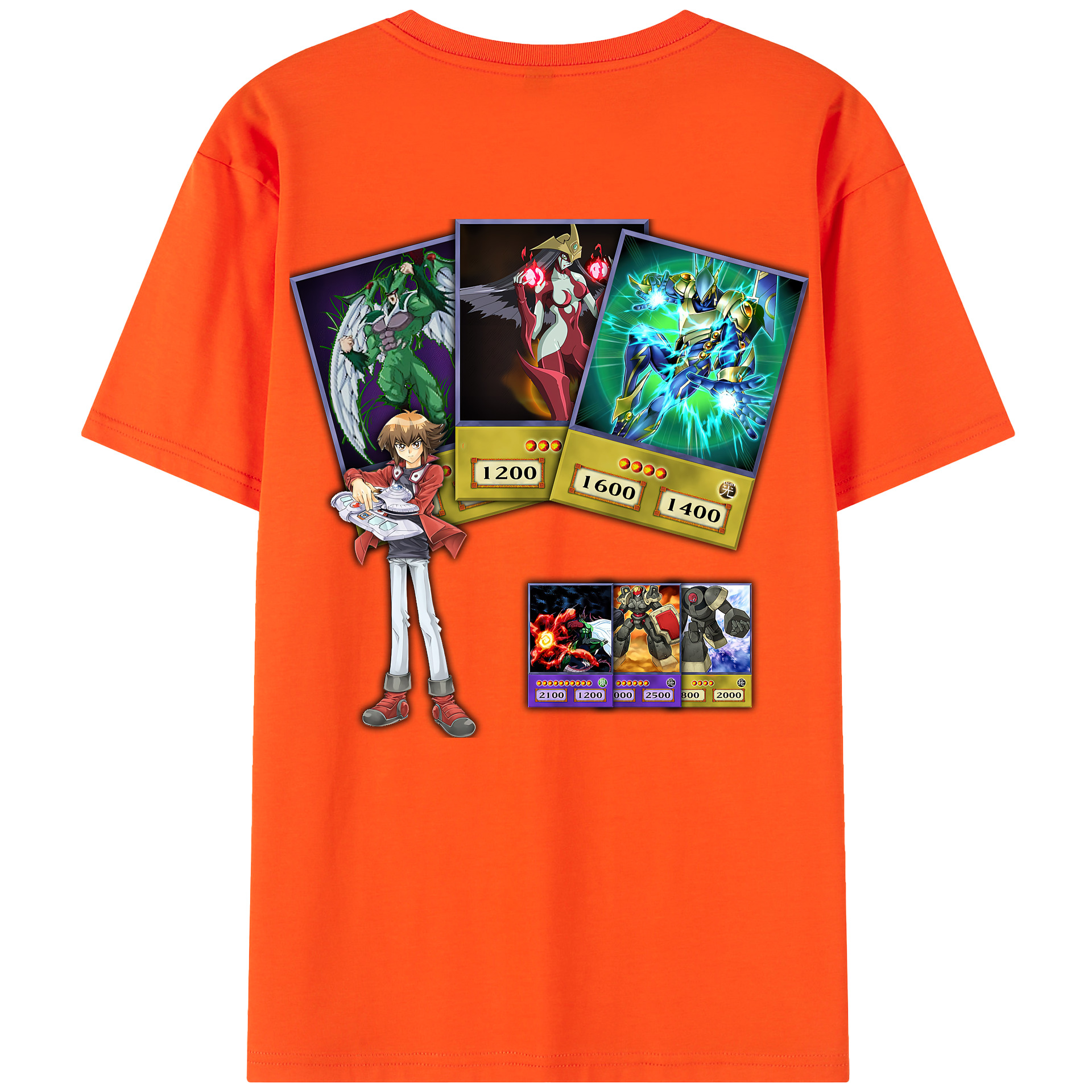 （画像用） 遊☆戯☆王 Yu-Gi-Oh! 綿100％半袖Tシャツ（背面プリント）