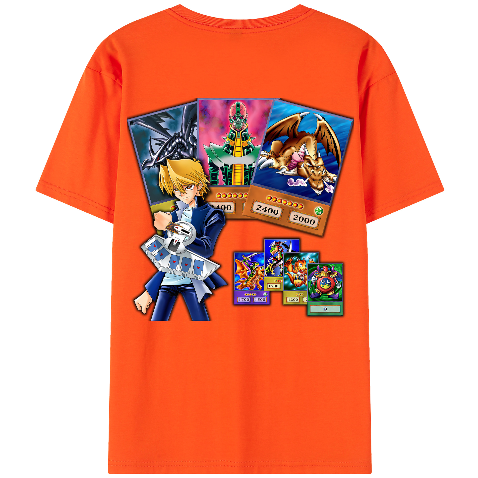 （画像用） 遊☆戯☆王 Yu-Gi-Oh! 綿100％半袖Tシャツ（背面プリント）