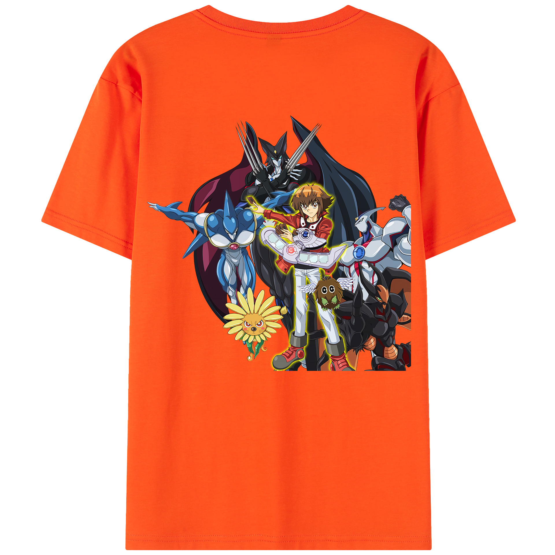 （画像用） 遊☆戯☆王 Yu-Gi-Oh! 綿100％半袖Tシャツ（背面プリント）