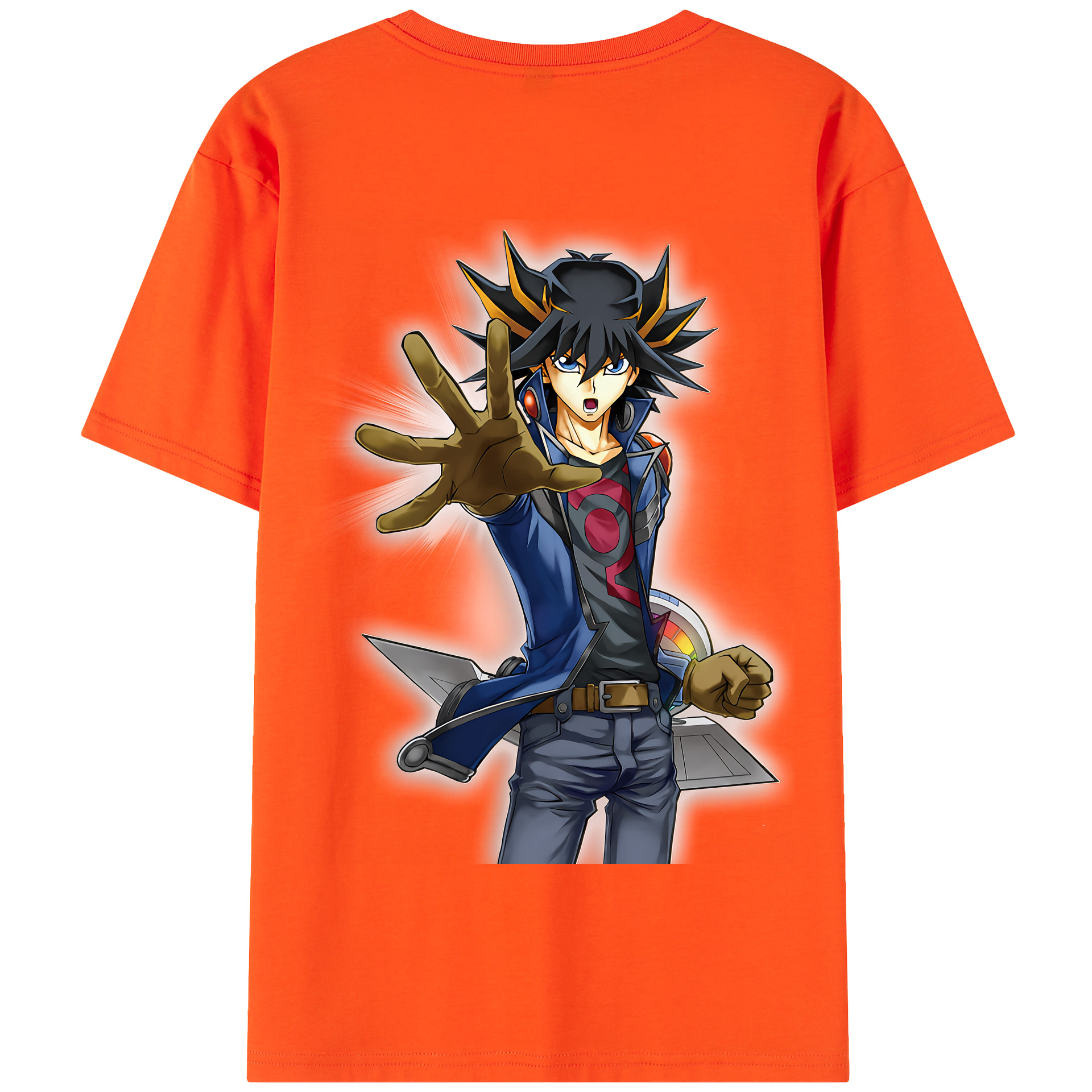 （画像用） 遊☆戯☆王 Yu-Gi-Oh! 綿100％半袖Tシャツ（背面プリント）