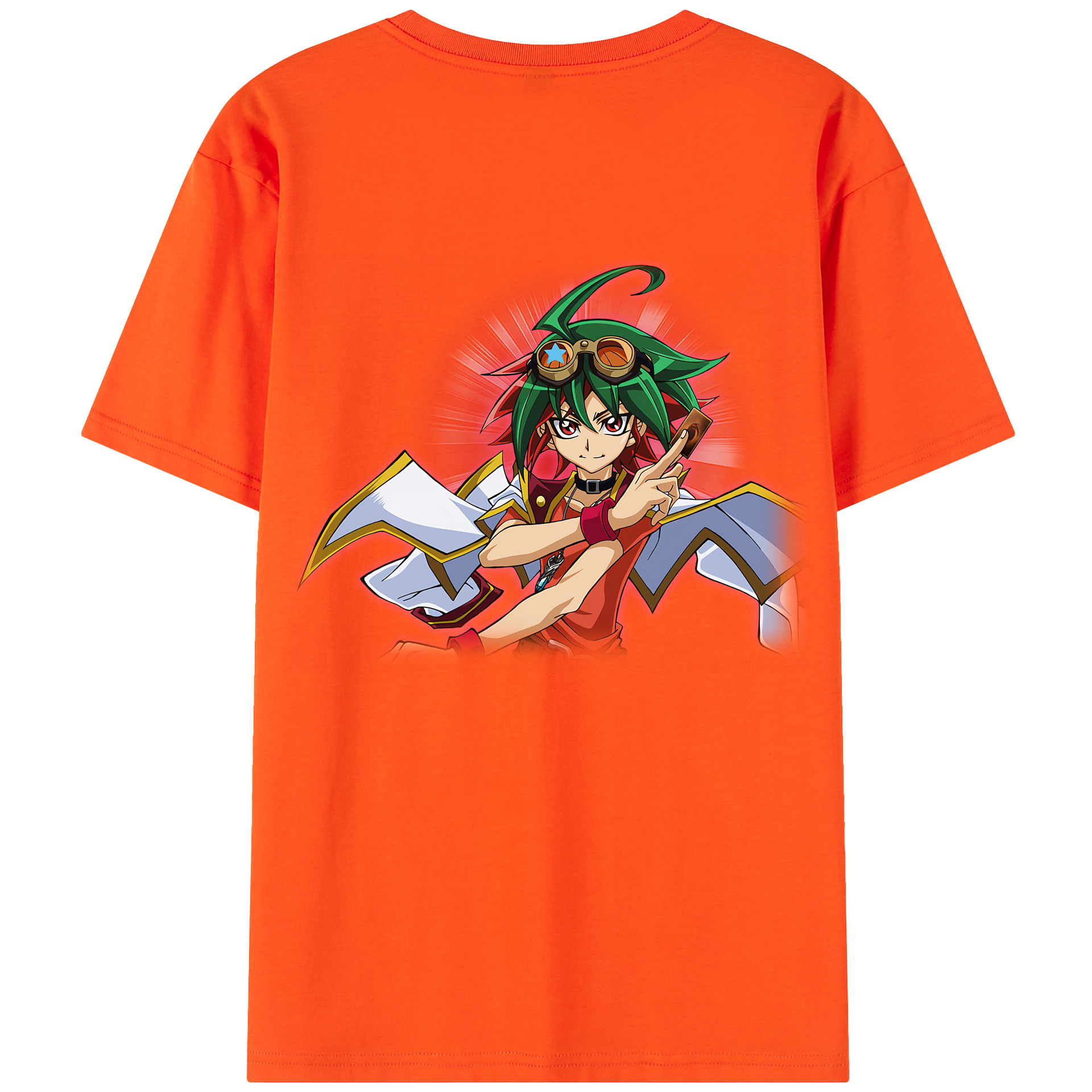 （画像用） 遊☆戯☆王 Yu-Gi-Oh! 綿100％半袖Tシャツ（背面プリント）