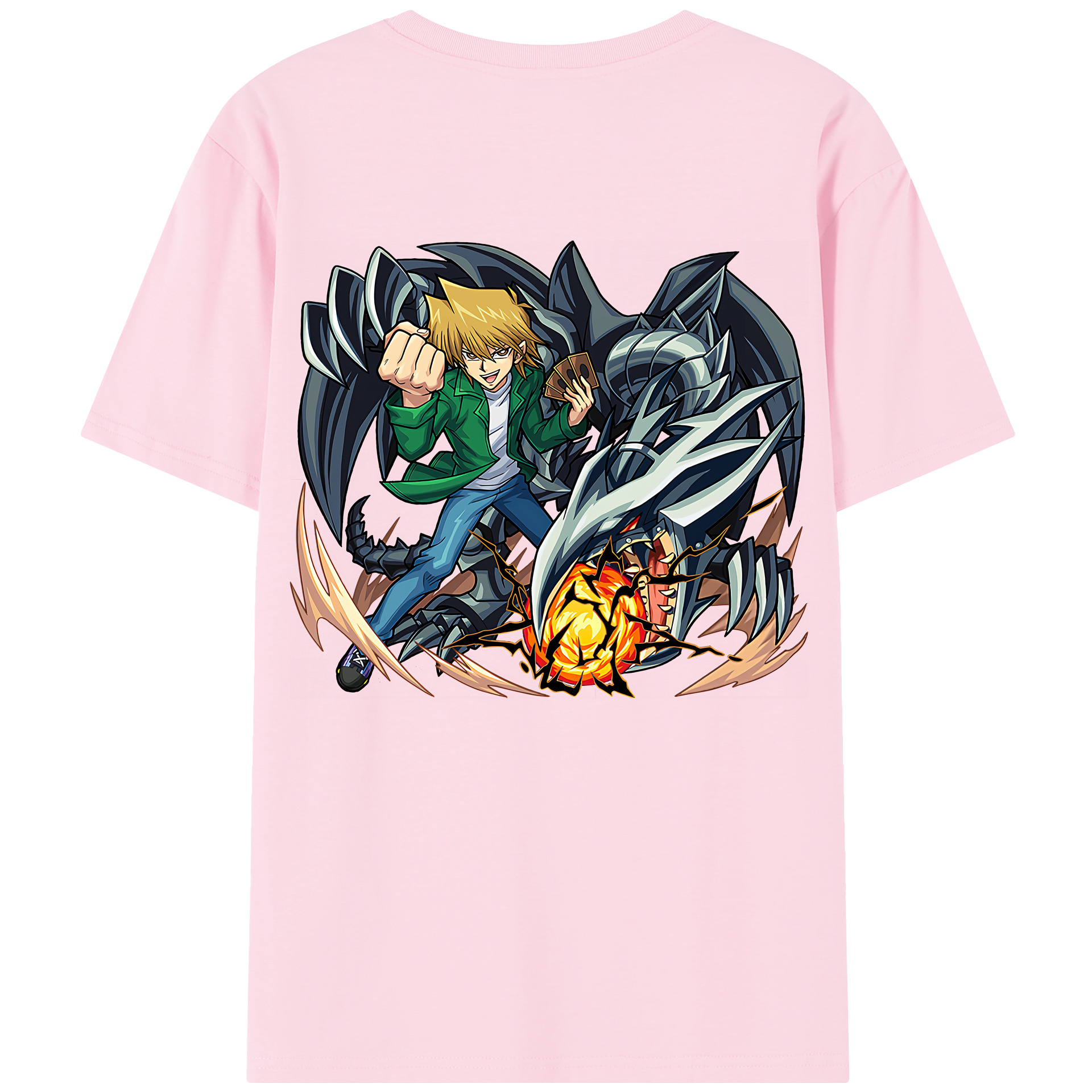 （画像用） 遊☆戯☆王 Yu-Gi-Oh! 綿100％半袖Tシャツ（背面プリント）
