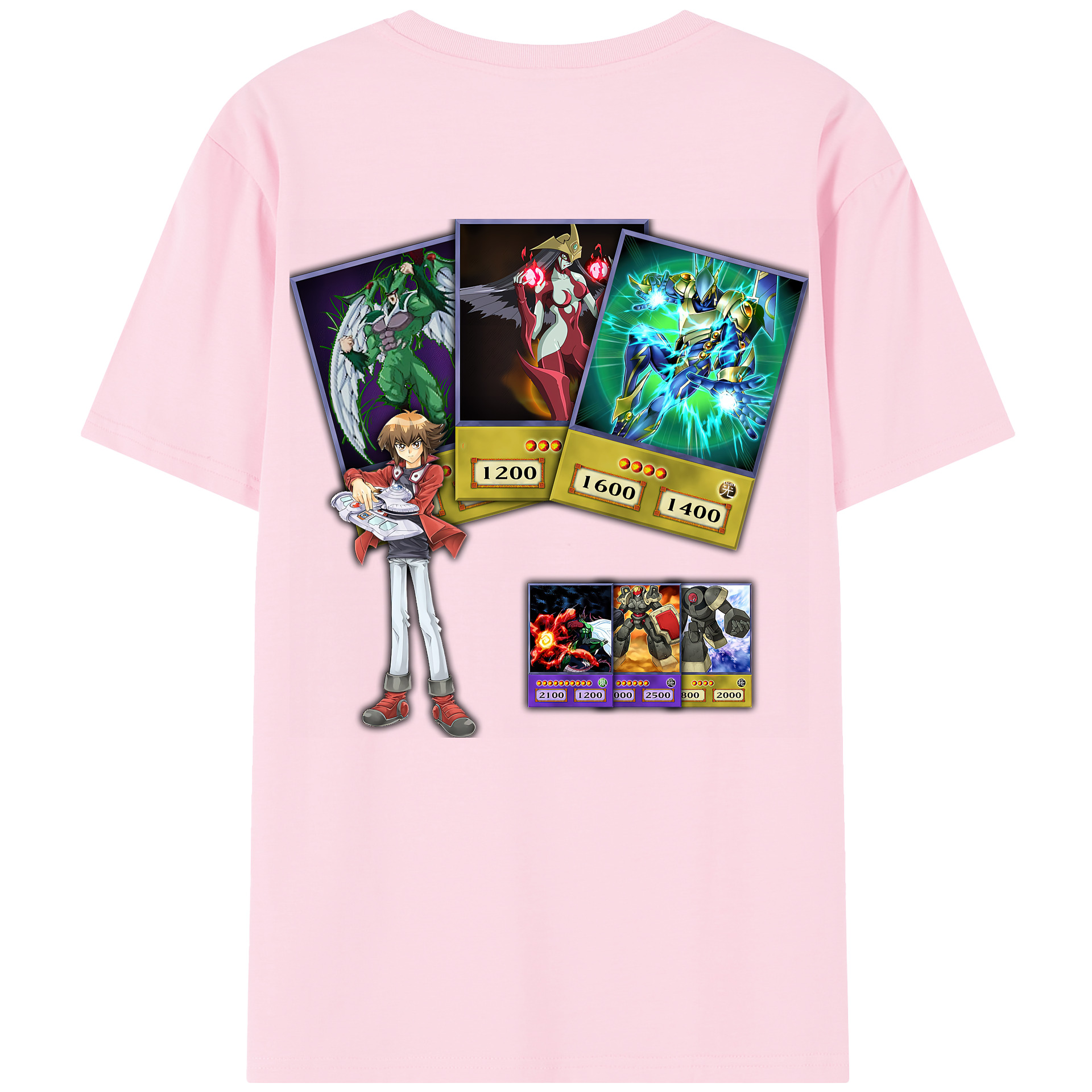 （画像用） 遊☆戯☆王 Yu-Gi-Oh! 綿100％半袖Tシャツ（背面プリント）