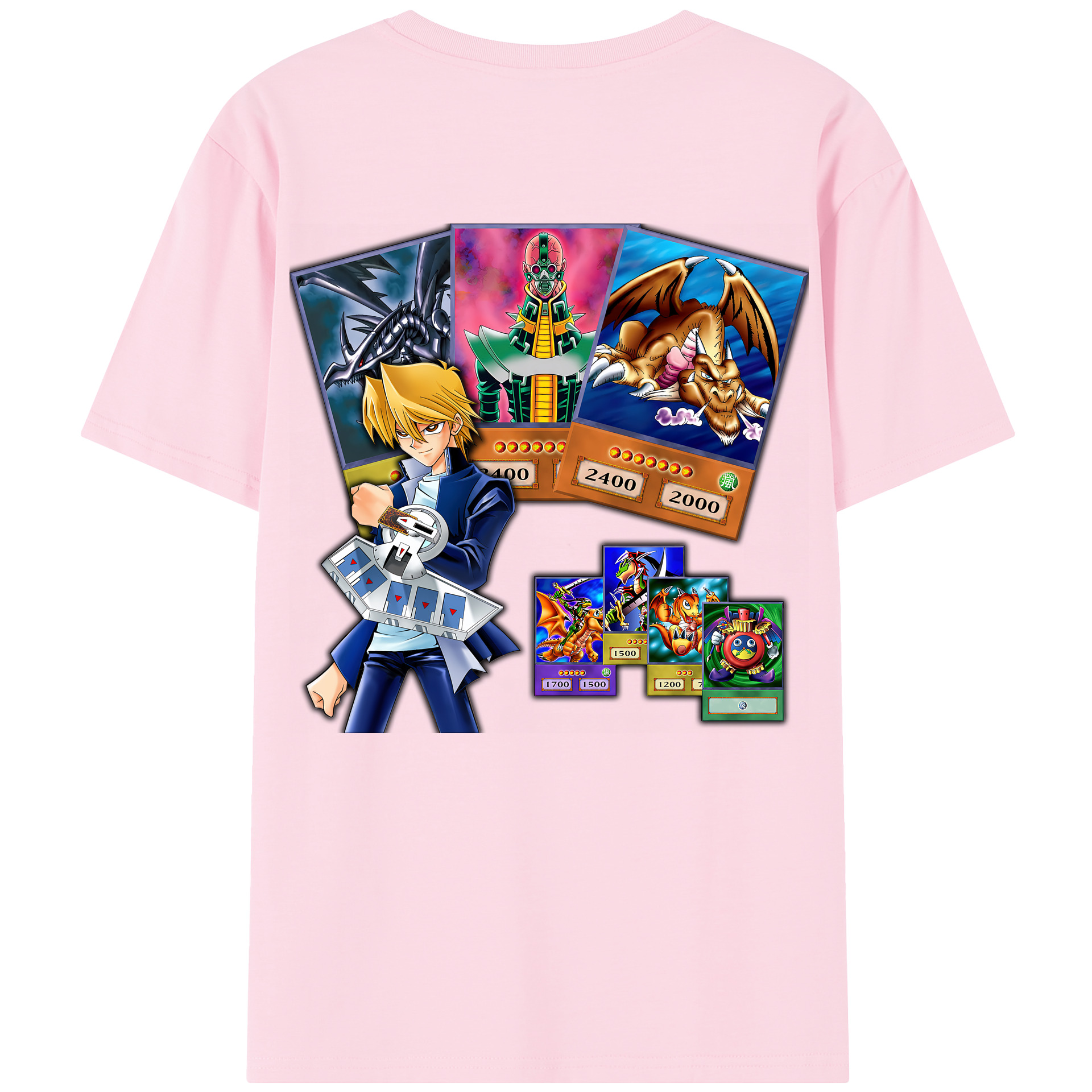 （画像用） 遊☆戯☆王 Yu-Gi-Oh! 綿100％半袖Tシャツ（背面プリント）