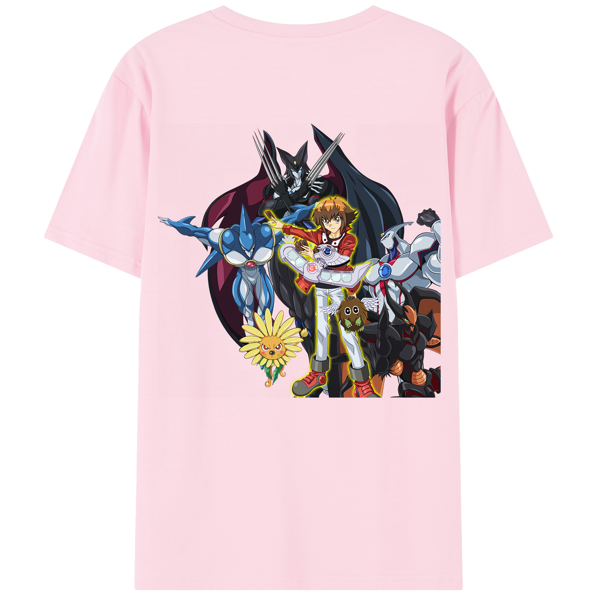 （画像用） 遊☆戯☆王 Yu-Gi-Oh! 綿100％半袖Tシャツ（背面プリント）
