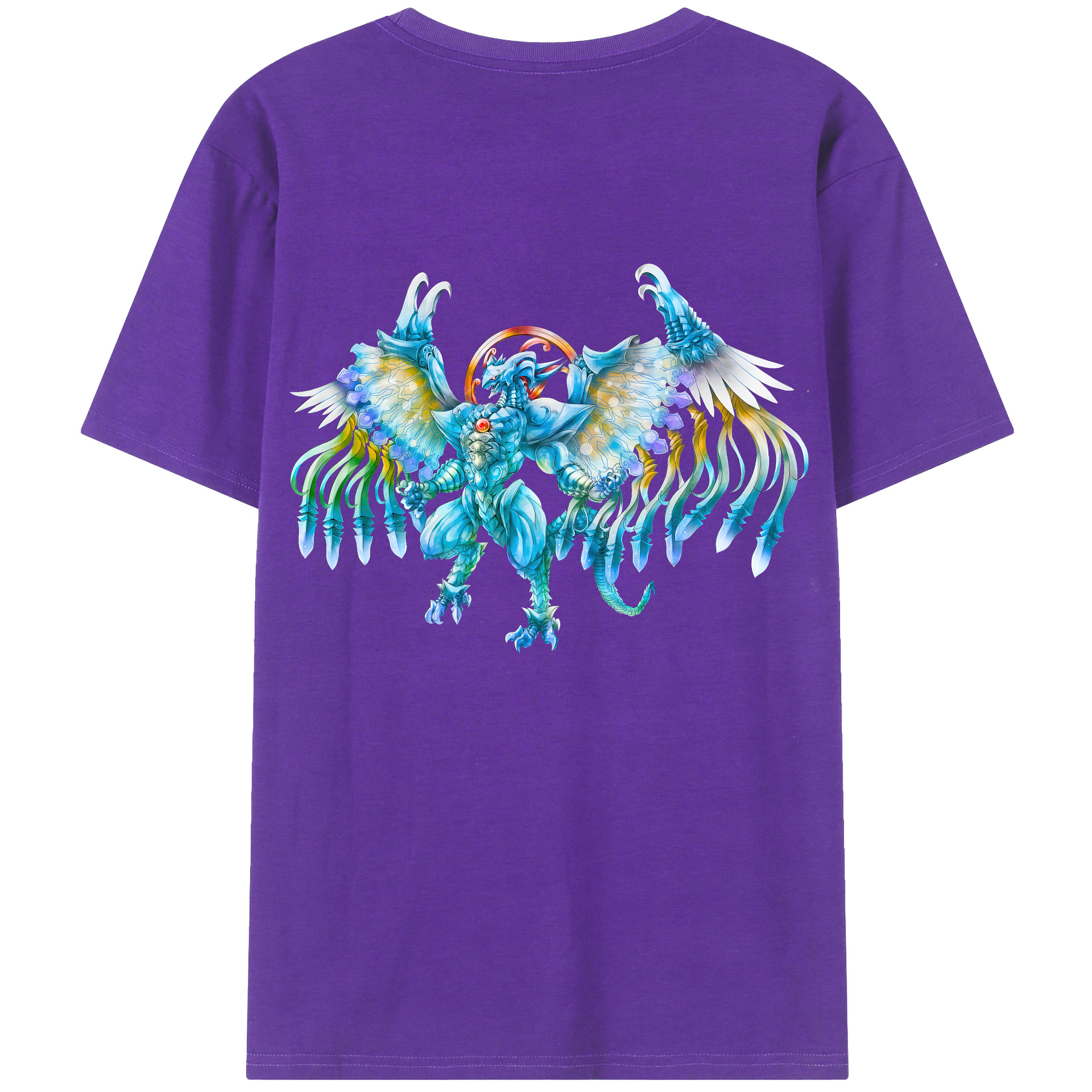 （画像用） 遊☆戯☆王 Yu-Gi-Oh! 綿100％半袖Tシャツ（背面プリント）