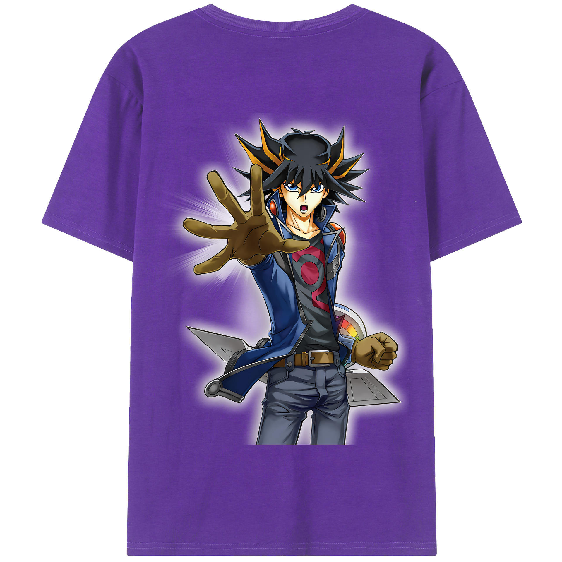 （画像用） 遊☆戯☆王 Yu-Gi-Oh! 綿100％半袖Tシャツ（背面プリント）