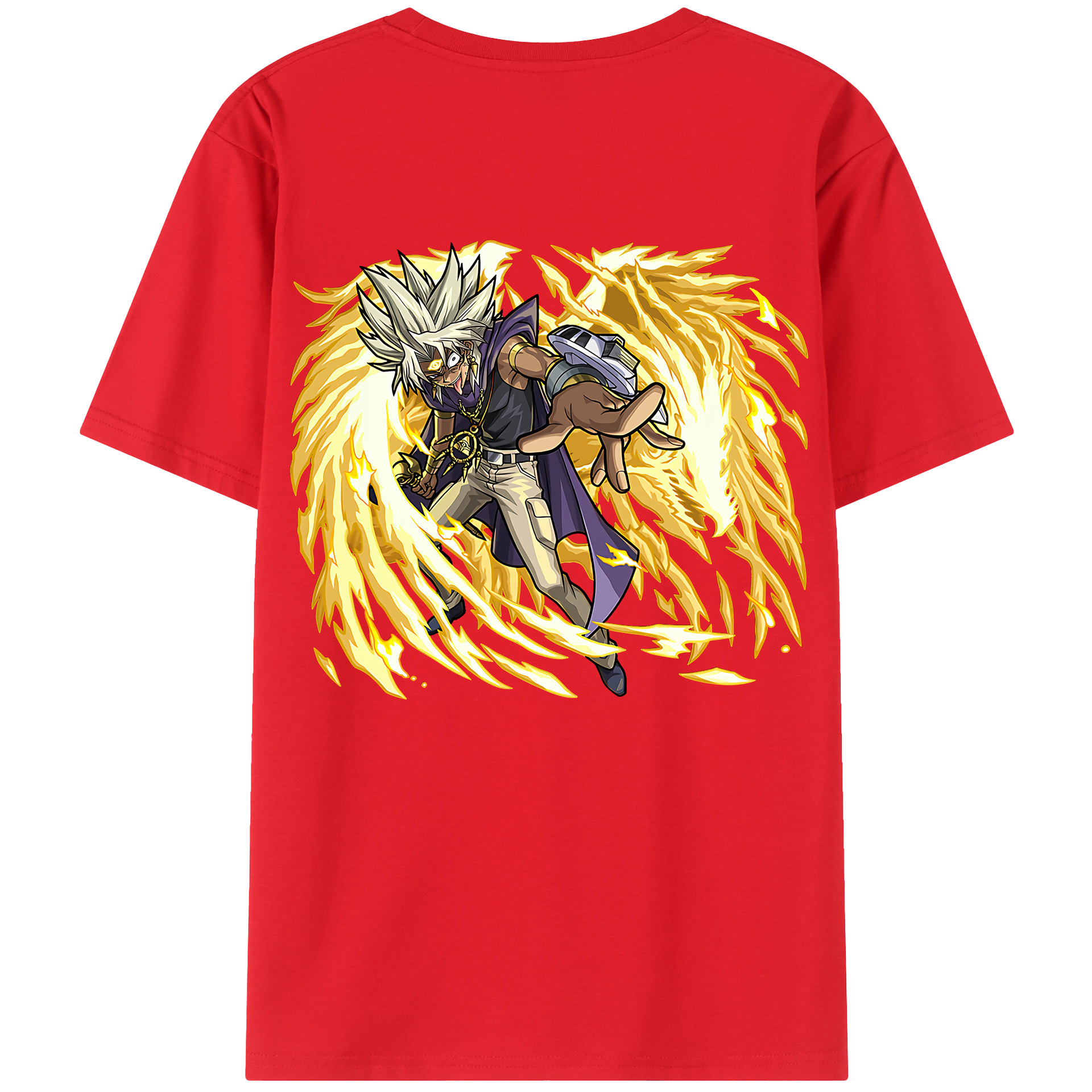 （画像用） 遊☆戯☆王 Yu-Gi-Oh! 綿100％半袖Tシャツ（背面プリント）