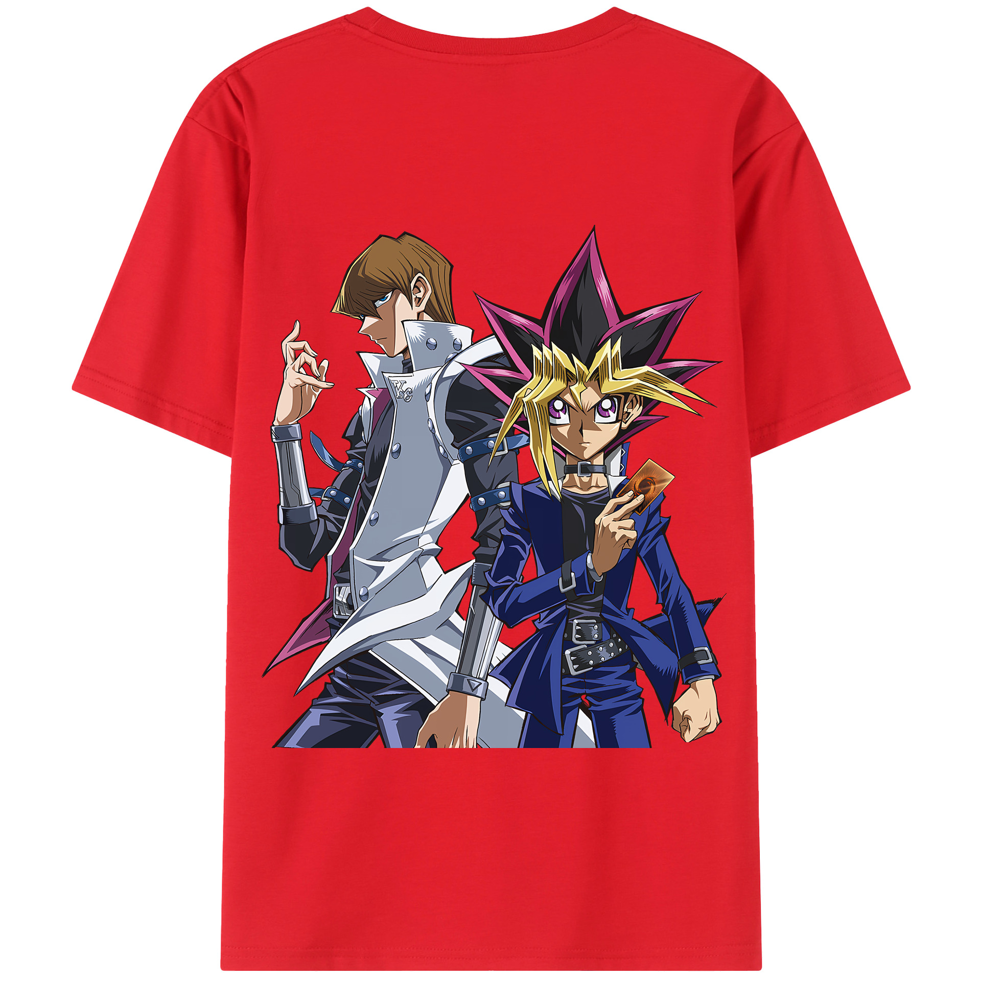 （画像用） 遊☆戯☆王 Yu-Gi-Oh! 綿100％半袖Tシャツ（背面プリント）