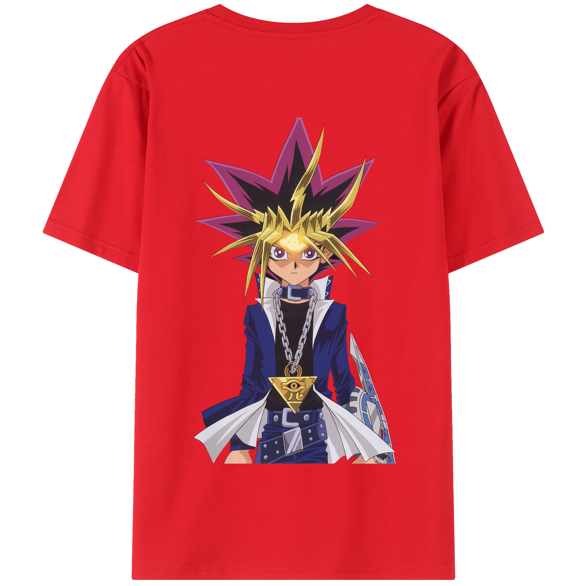 （画像用） 遊☆戯☆王 Yu-Gi-Oh! 綿100％半袖Tシャツ（背面プリント）