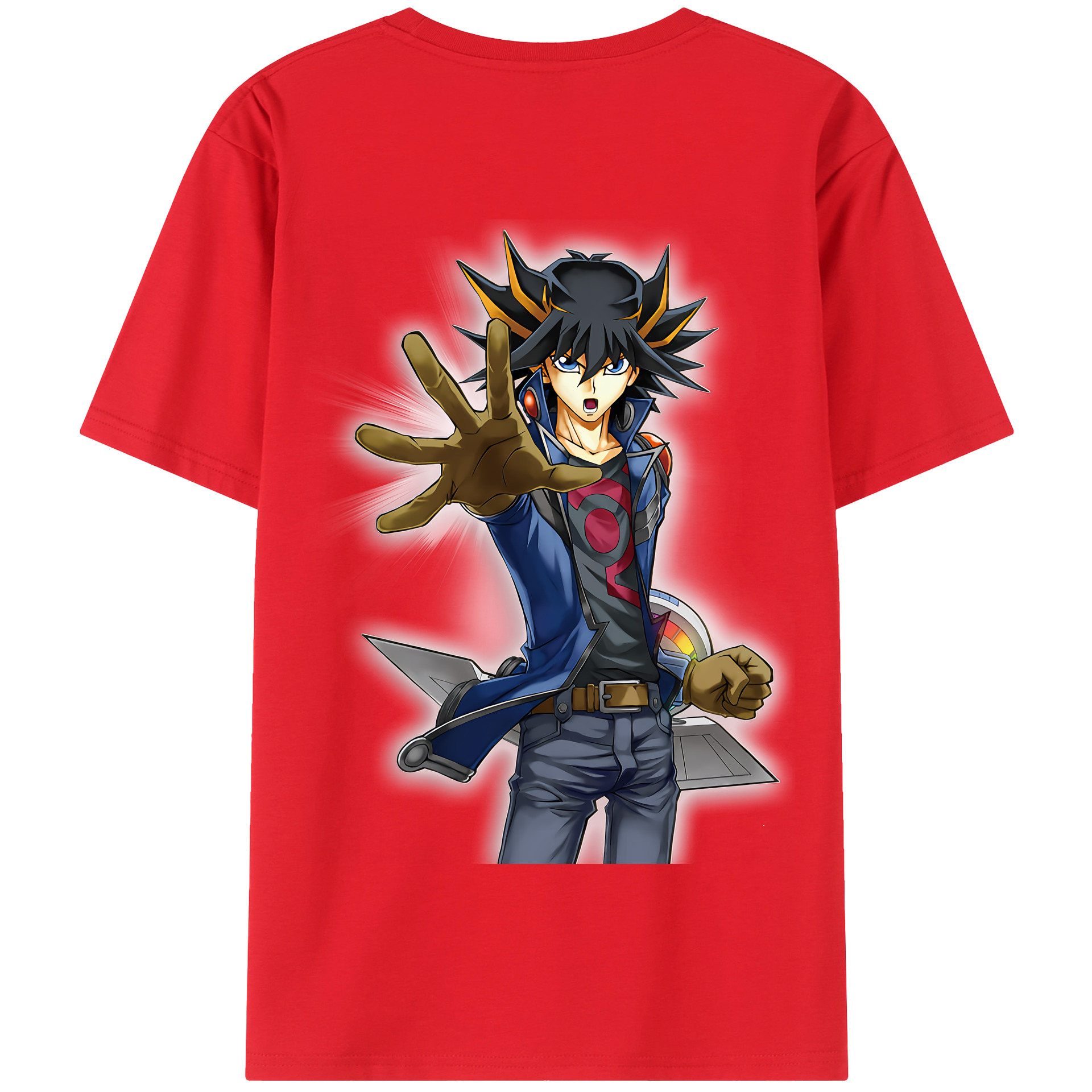 （画像用） 遊☆戯☆王 Yu-Gi-Oh! 綿100％半袖Tシャツ（背面プリント）