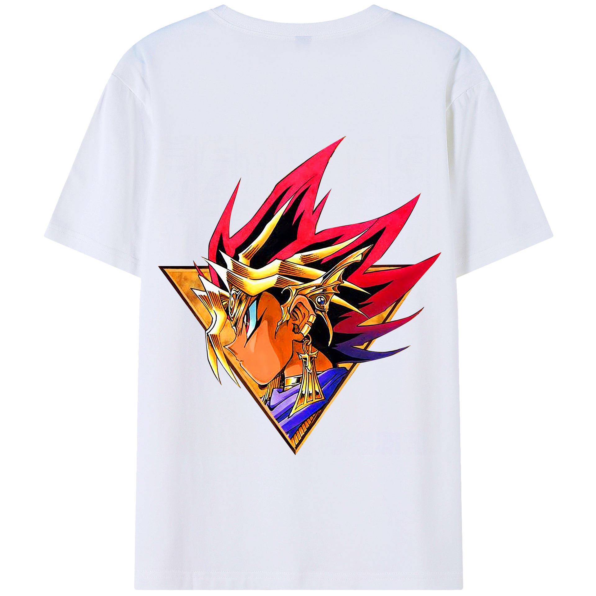 （画像用） 遊☆戯☆王 Yu-Gi-Oh! 綿100％半袖Tシャツ（背面プリント）
