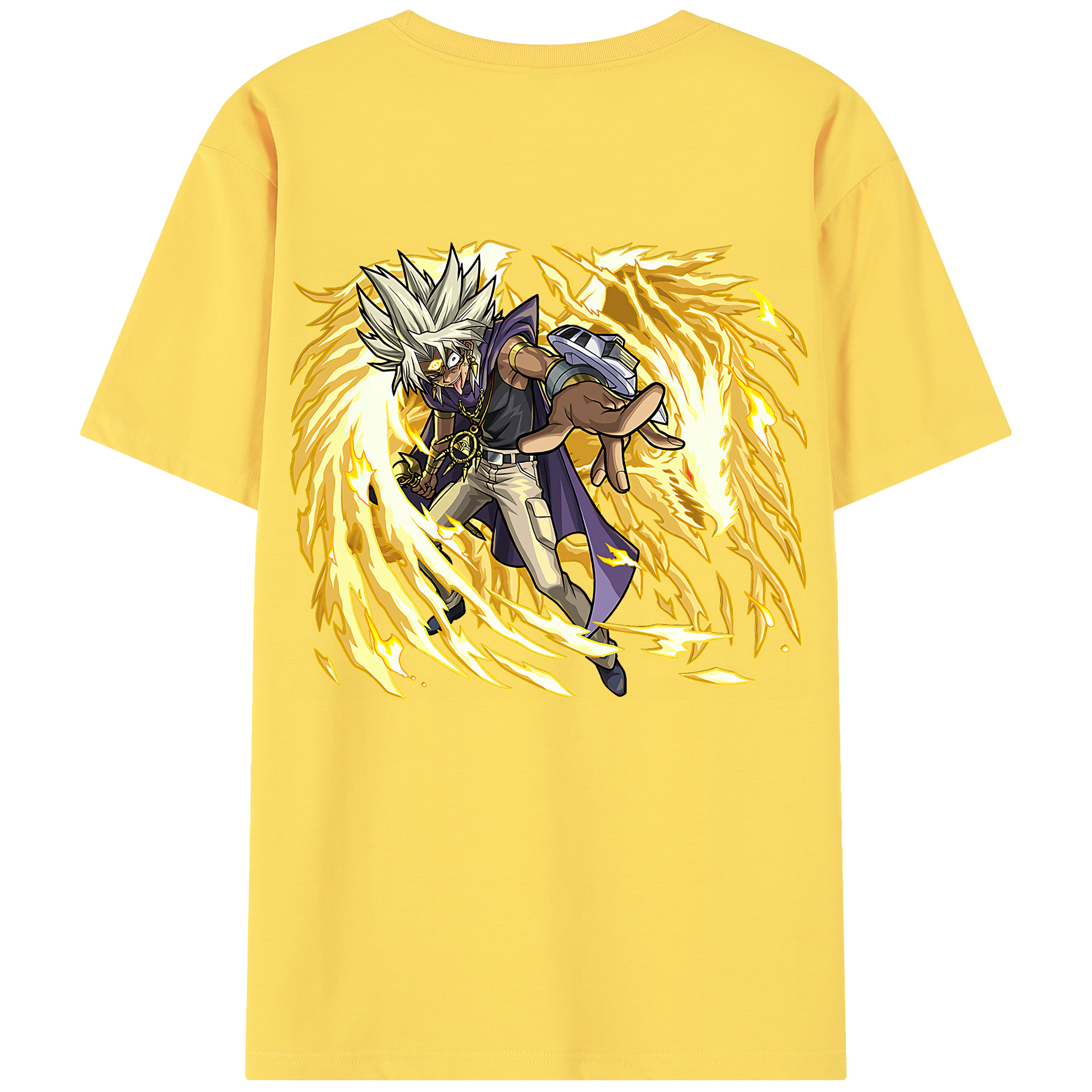 （画像用） 遊☆戯☆王 Yu-Gi-Oh! 綿100％半袖Tシャツ（背面プリント）